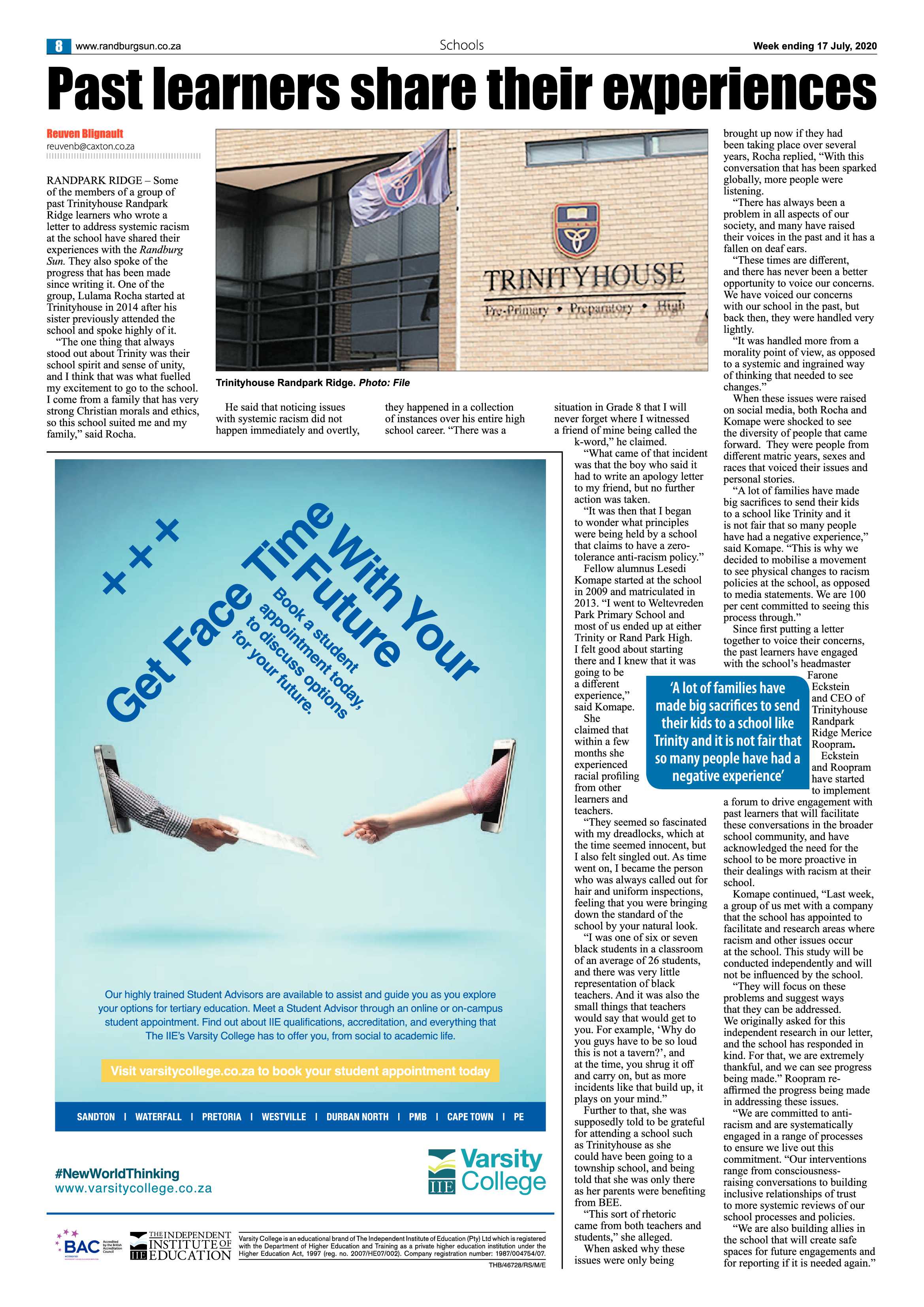 Randburg Sun 17 July 2020 page 8