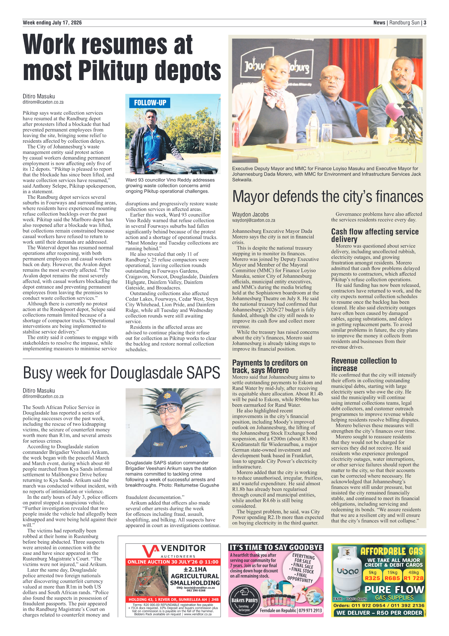 Randburg Sun 17 July 2026 page 3