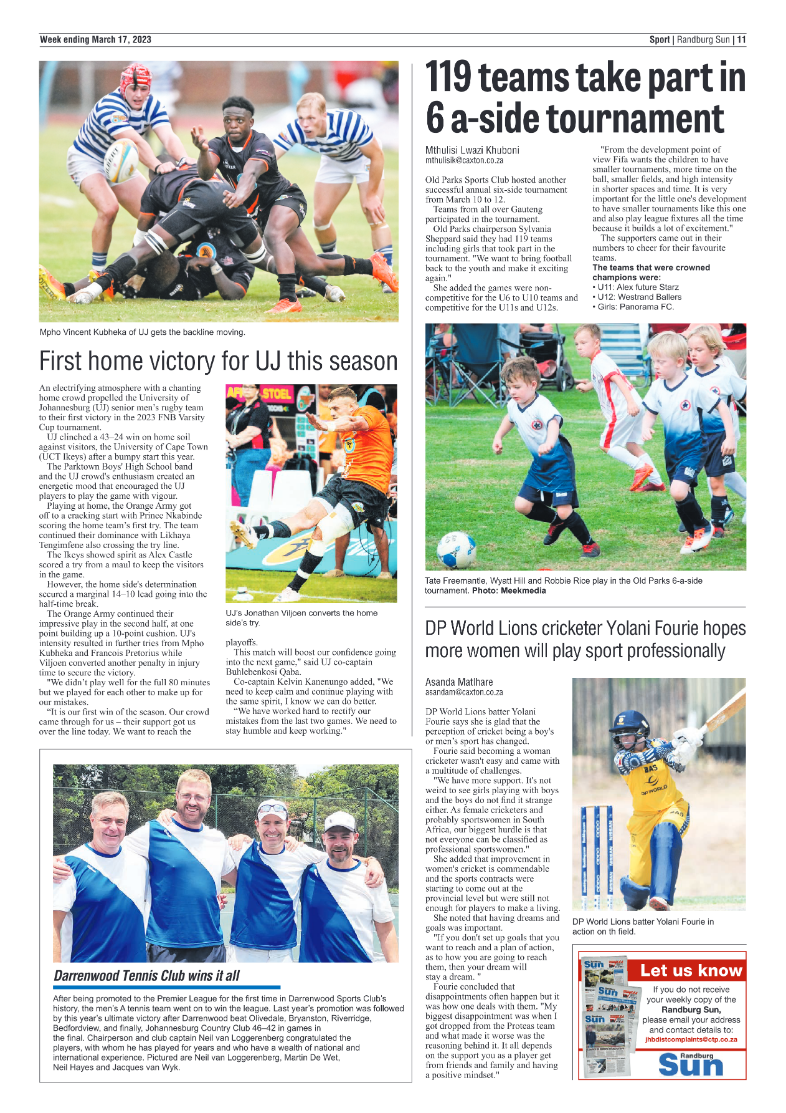 Randburg Sun 17 March 2023 page 11