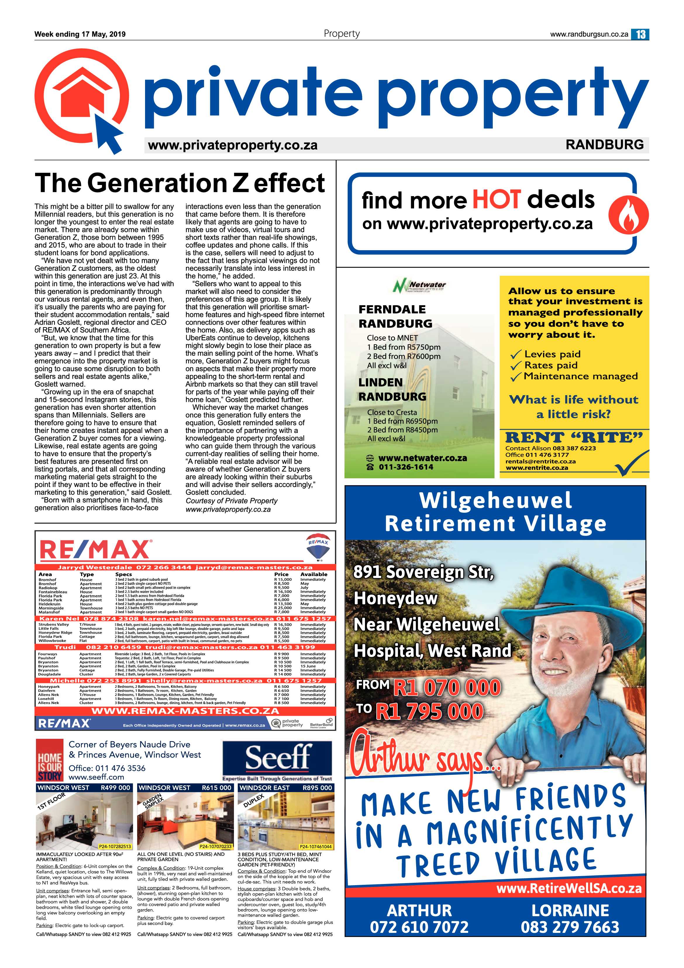 Randburg Sun 17 May, 2019 page 13