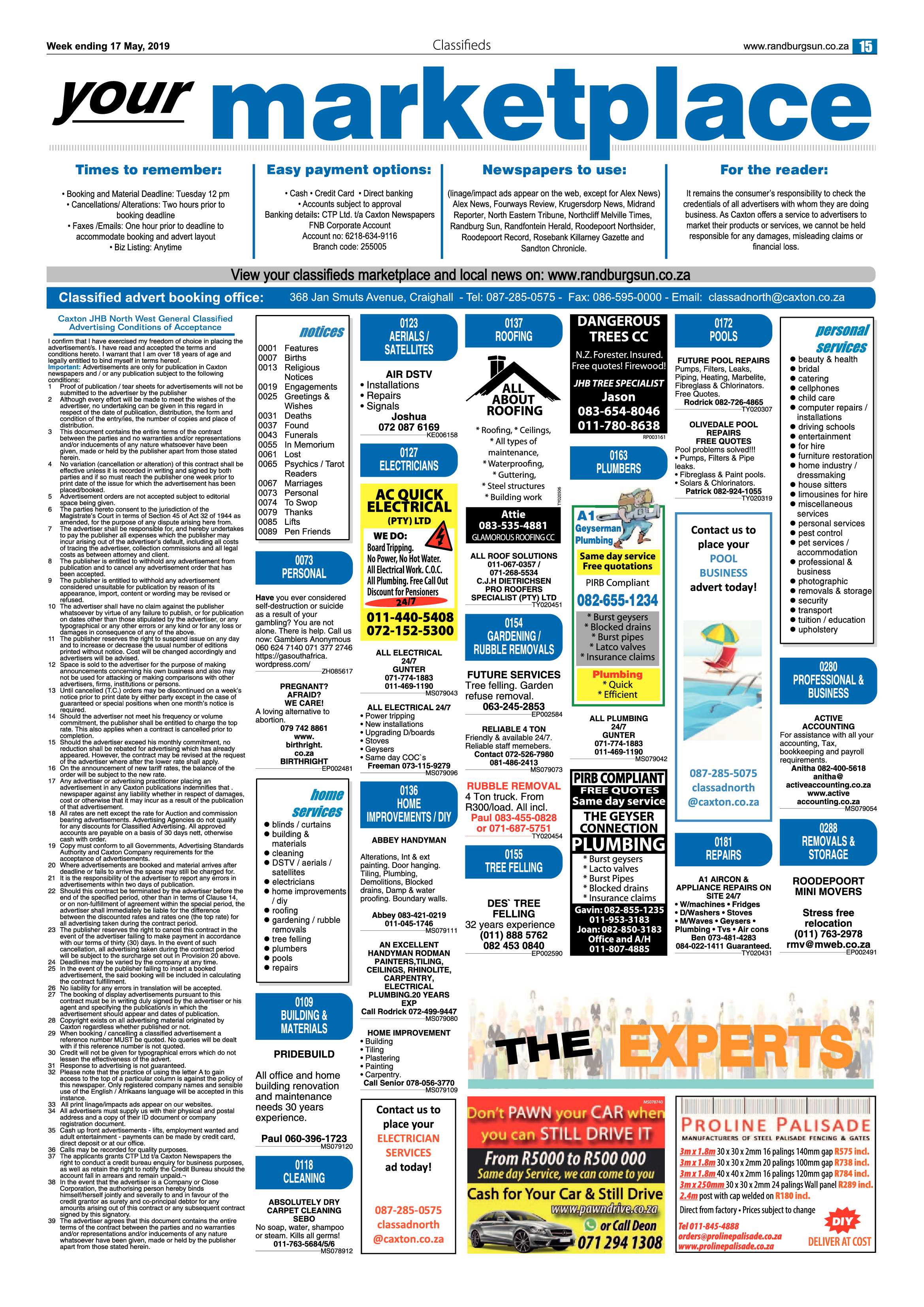 Randburg Sun 17 May, 2019 page 15