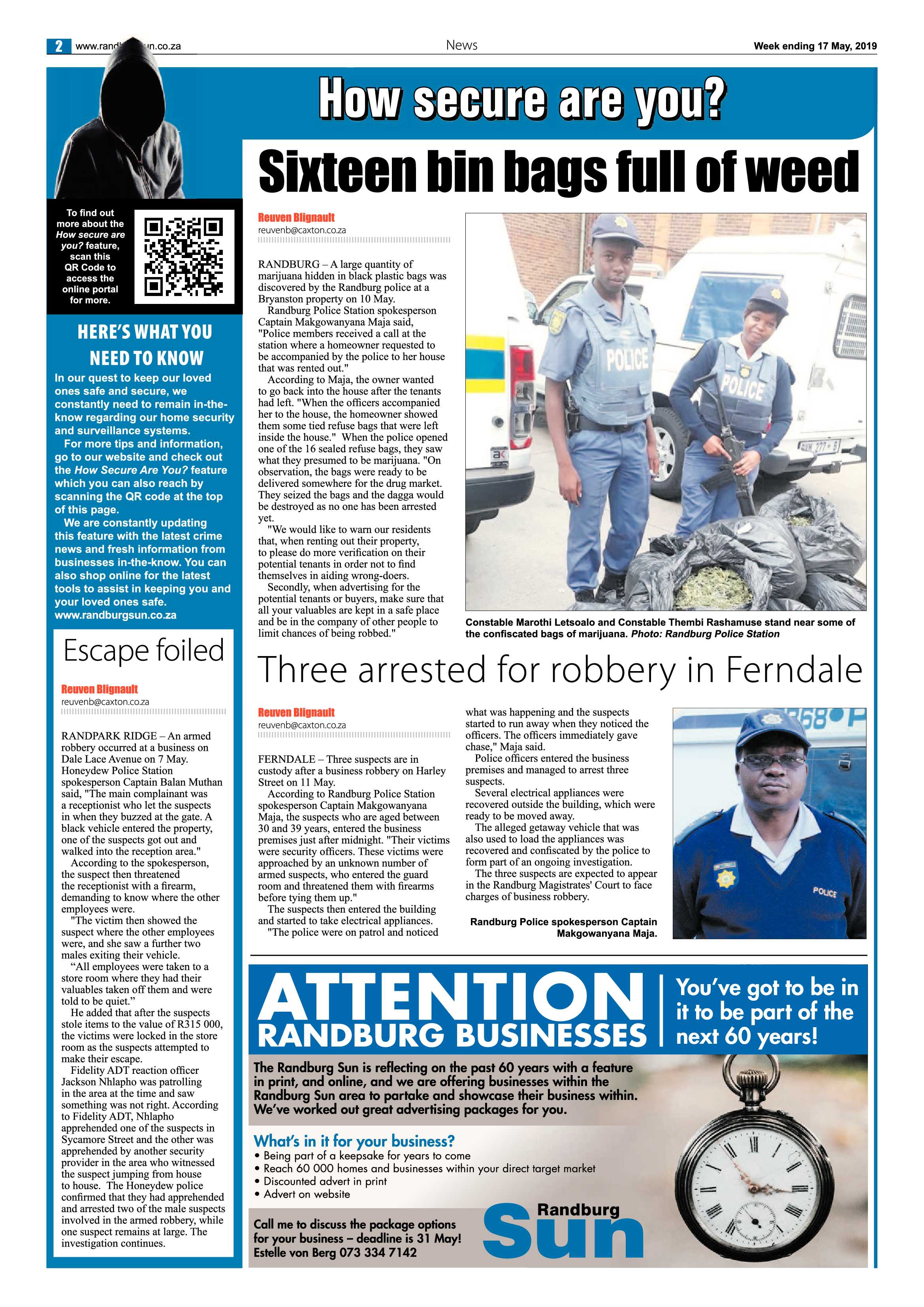 Randburg Sun 17 May, 2019 page 2