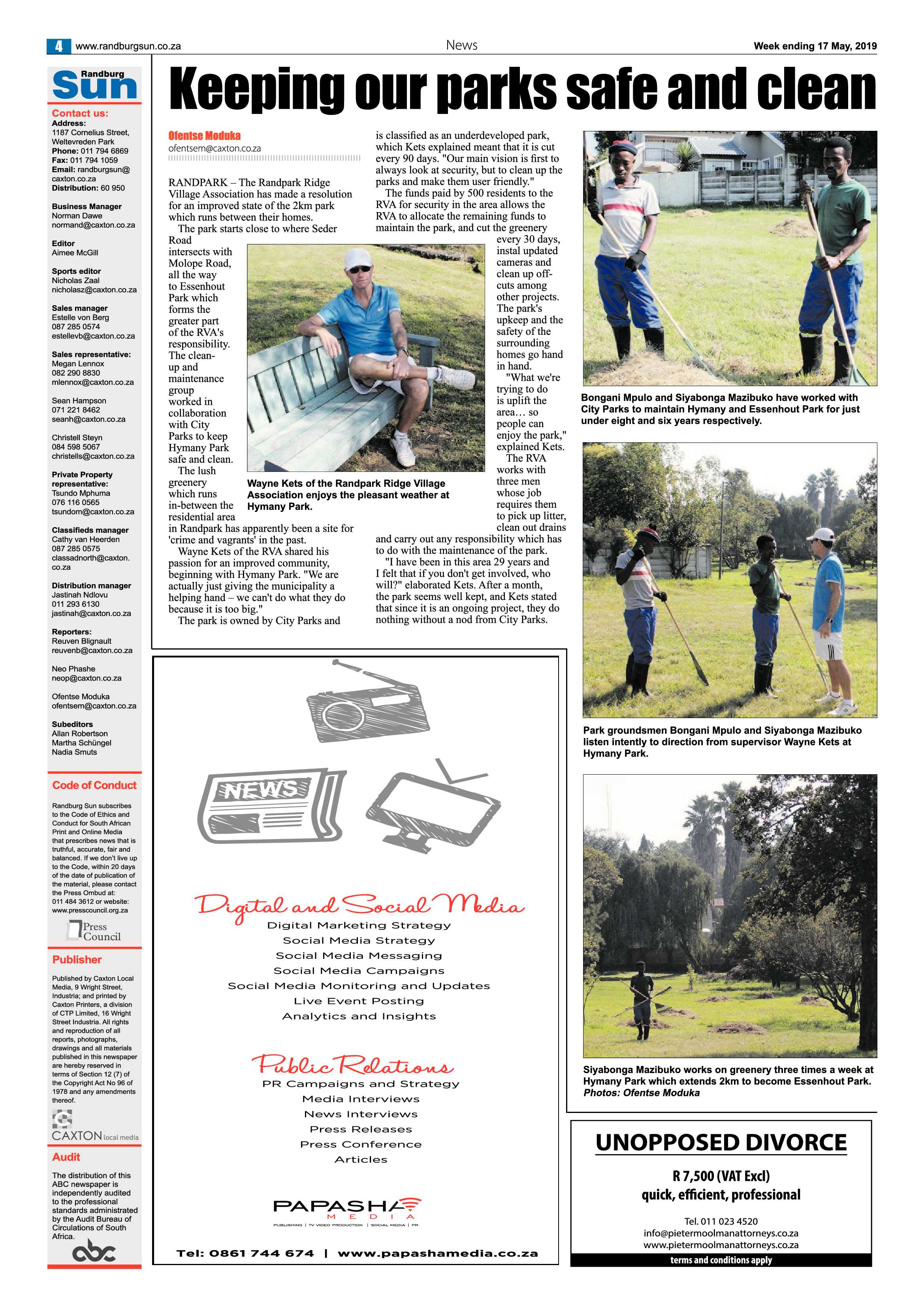 Randburg Sun 17 May, 2019 page 4