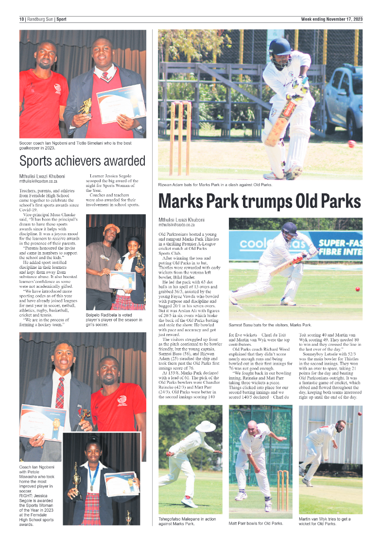 Randburg Sun 17 November 2023 page 10