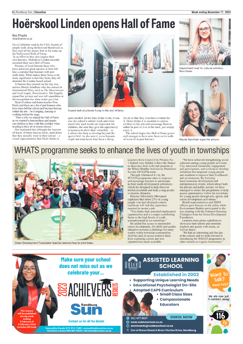 Randburg Sun 17 November 2023 page 8