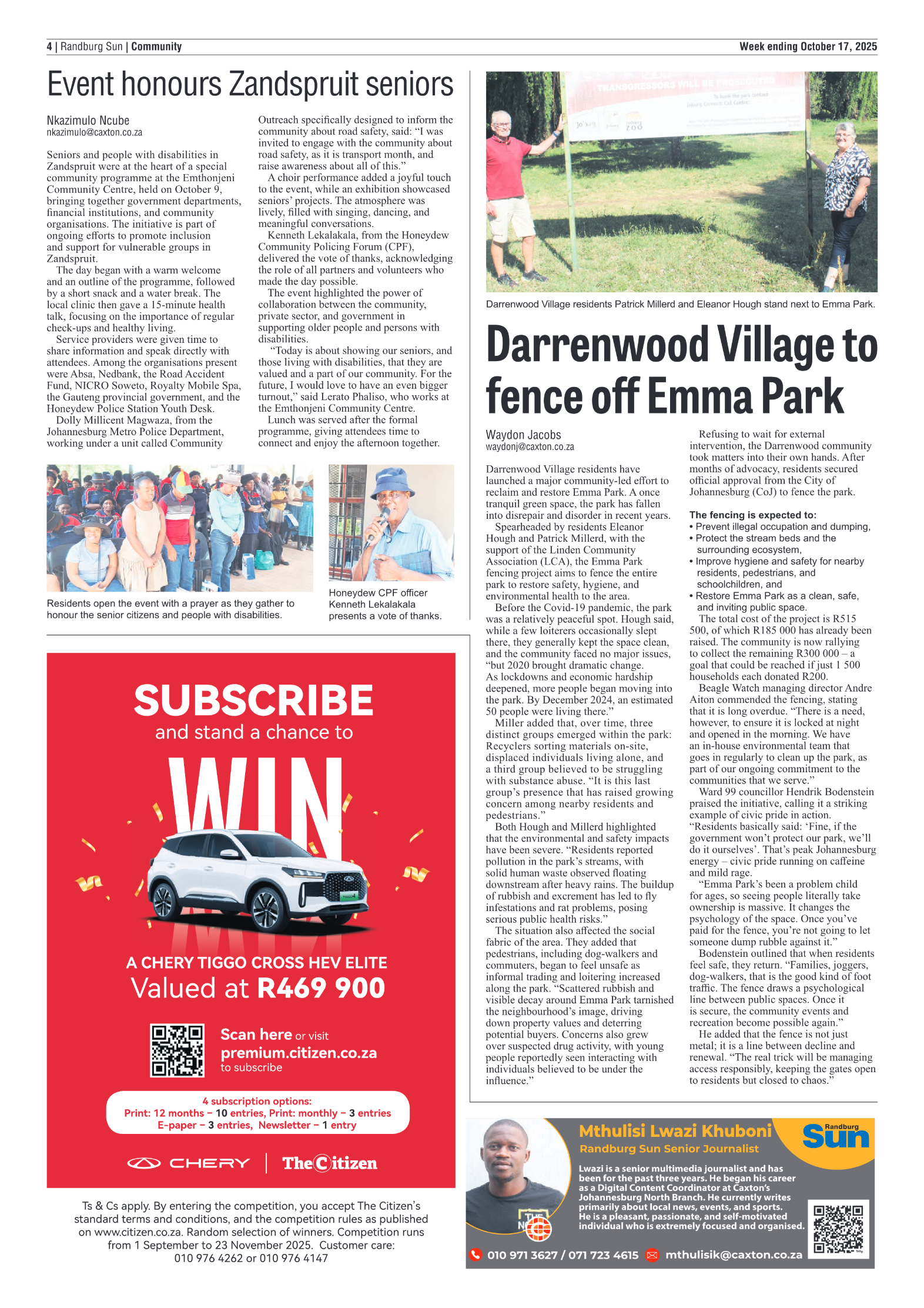 Randburg Sun 17 October 2025 page 4