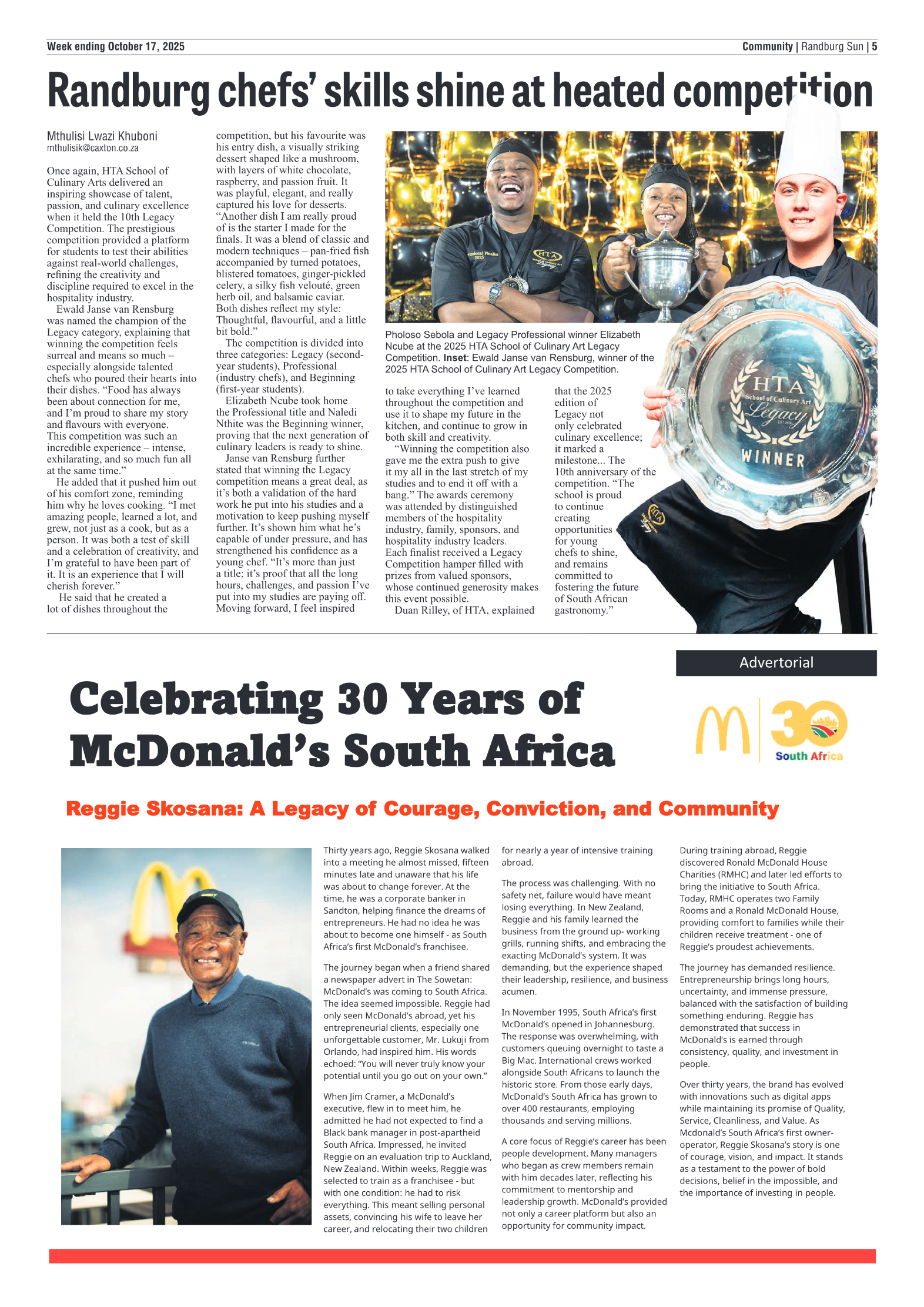 Randburg Sun 17 October 2025 page 5
