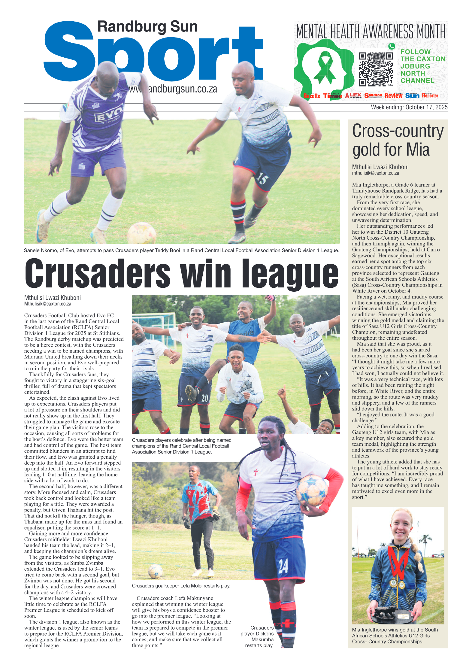Randburg Sun 17 October 2025 page 8