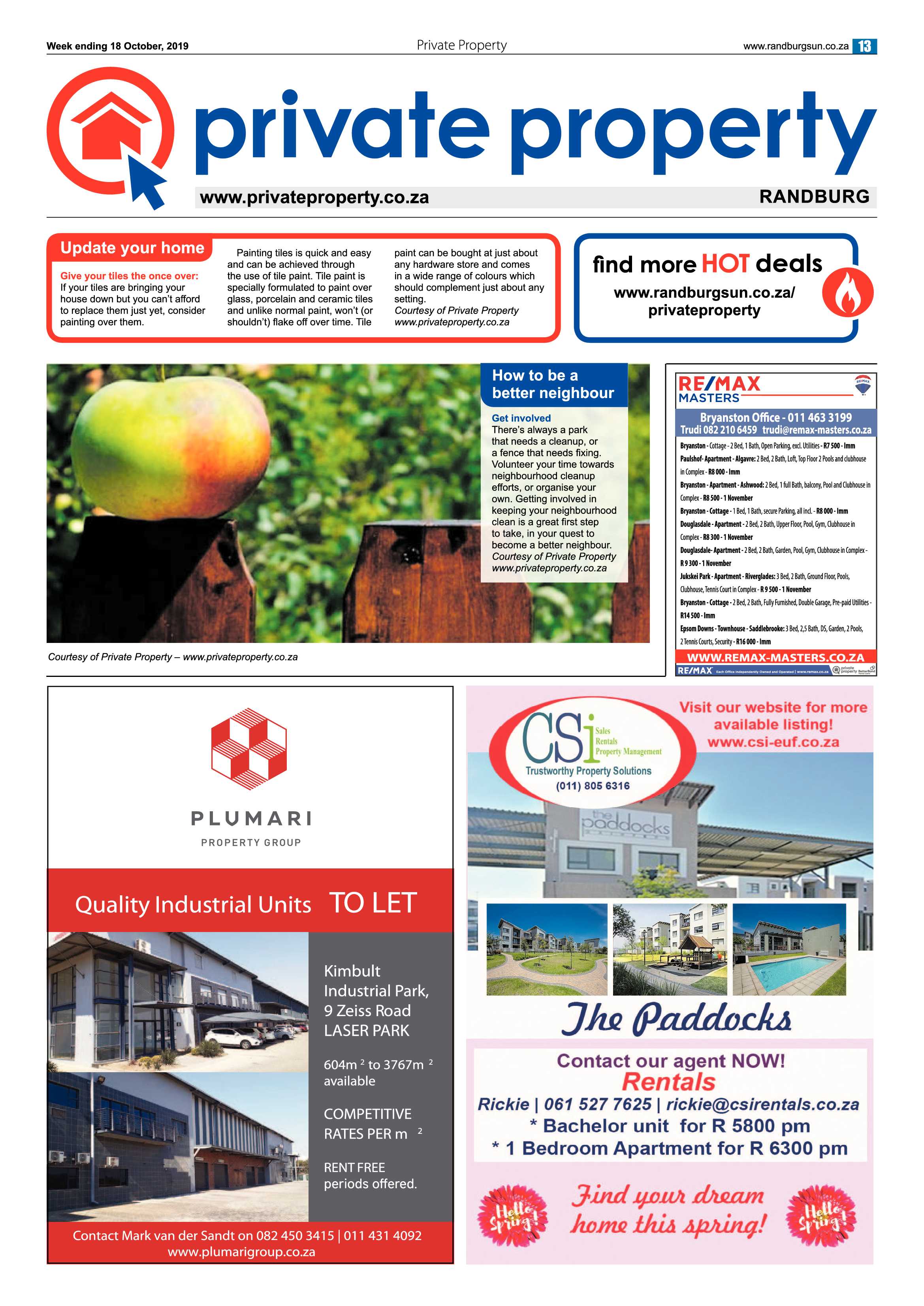 Randburg Sun 17 October, 2019 page 13