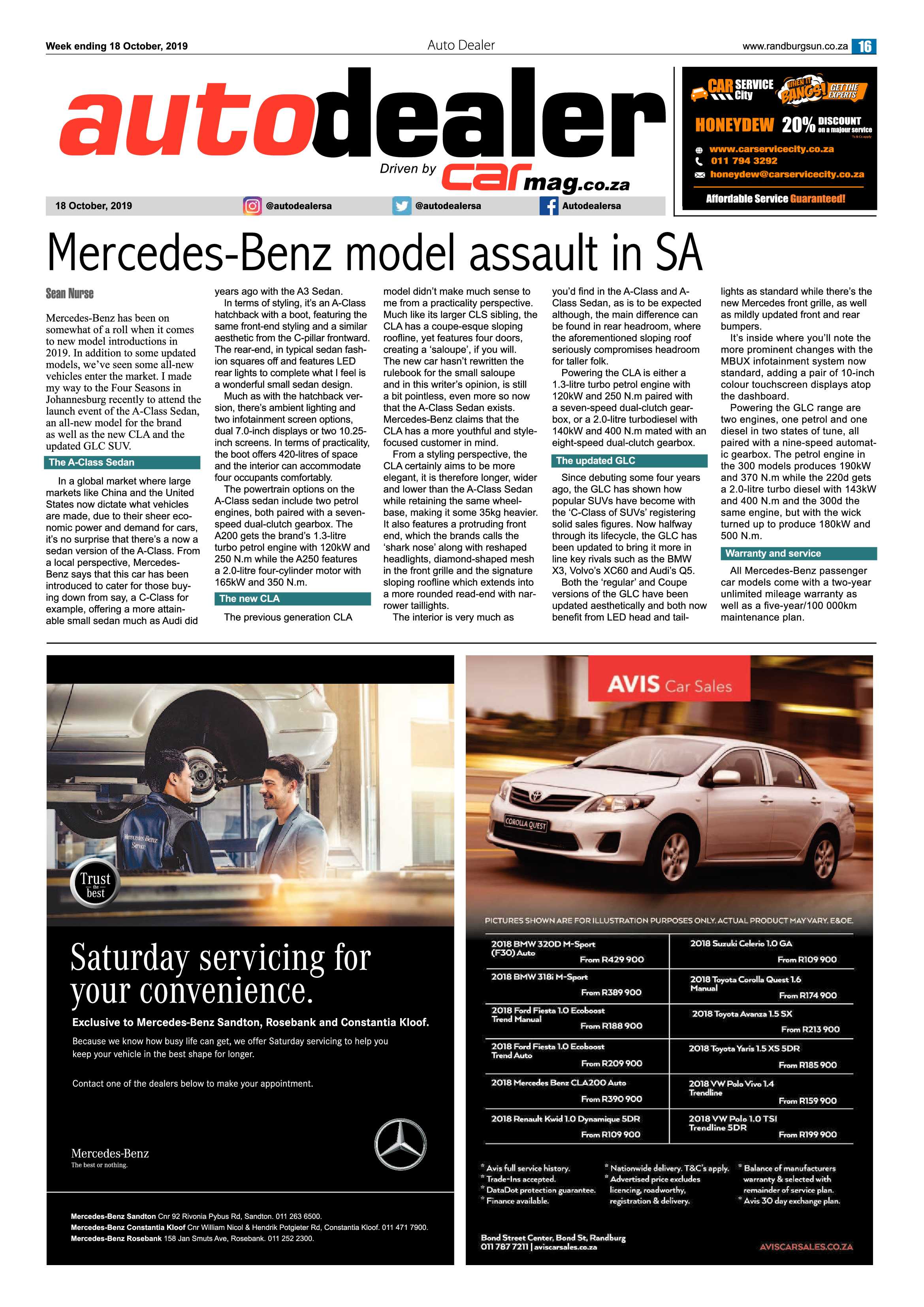 Randburg Sun 17 October, 2019 page 16