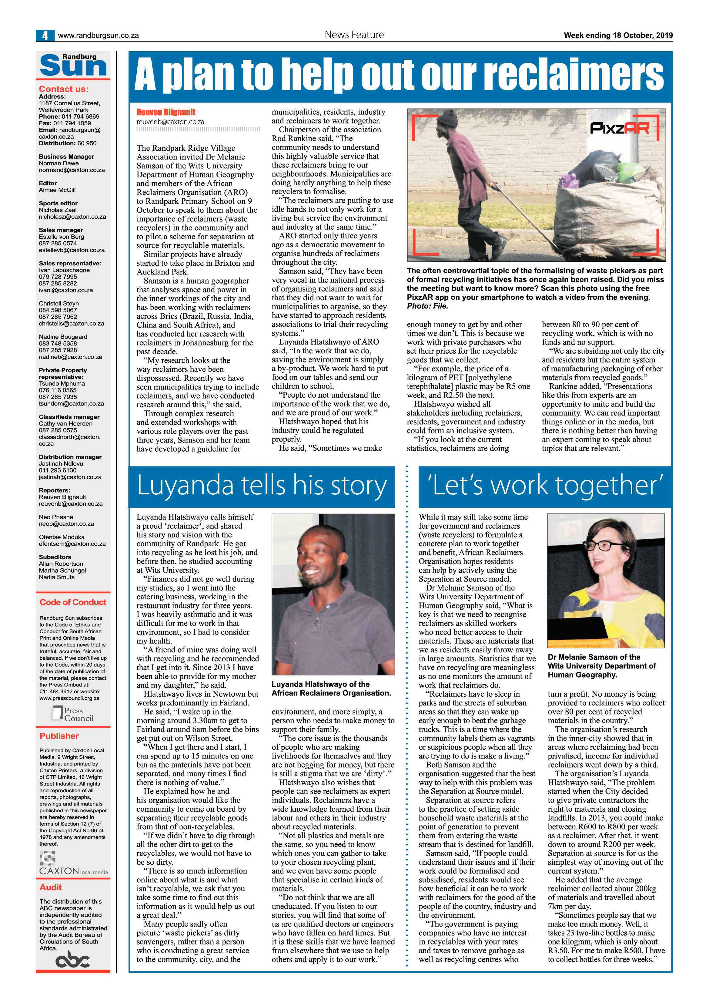 Randburg Sun 17 October, 2019 page 4