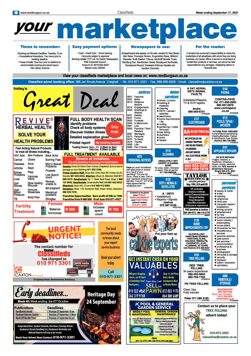 Randburg Sun 17 September 2021 page 10
