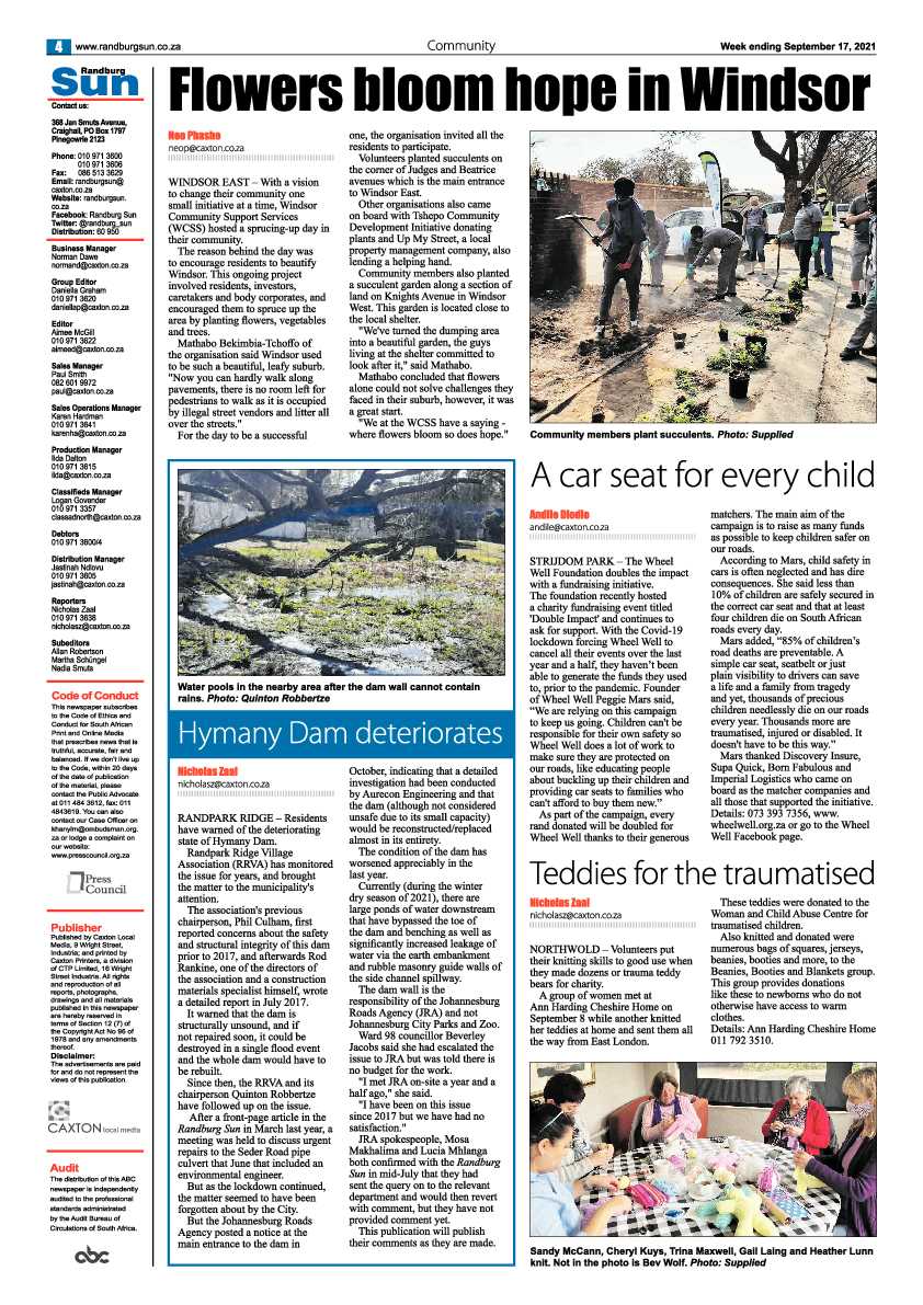 Randburg Sun 17 September 2021 page 4