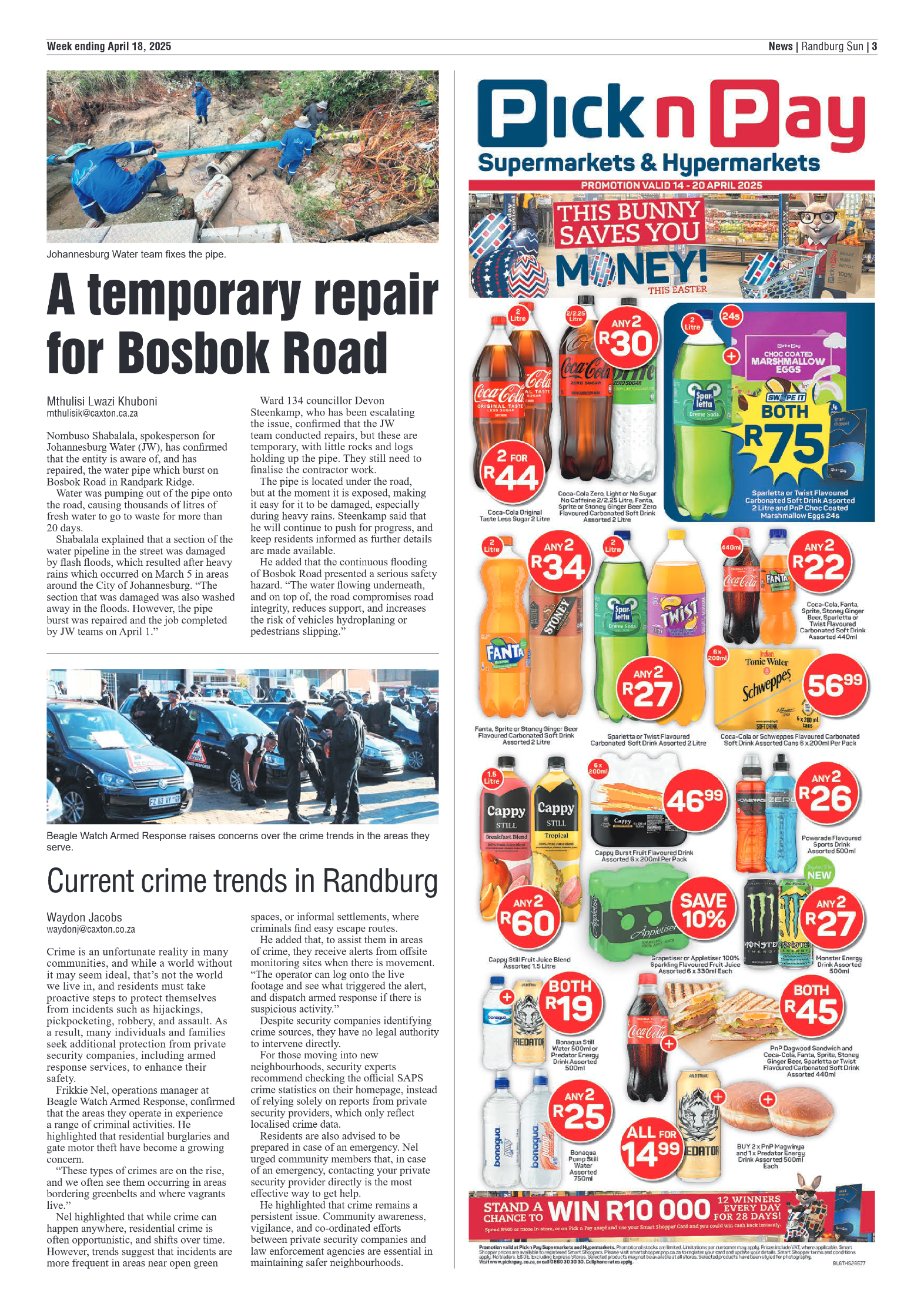 Randburg Sun 18 April 2025 page 3