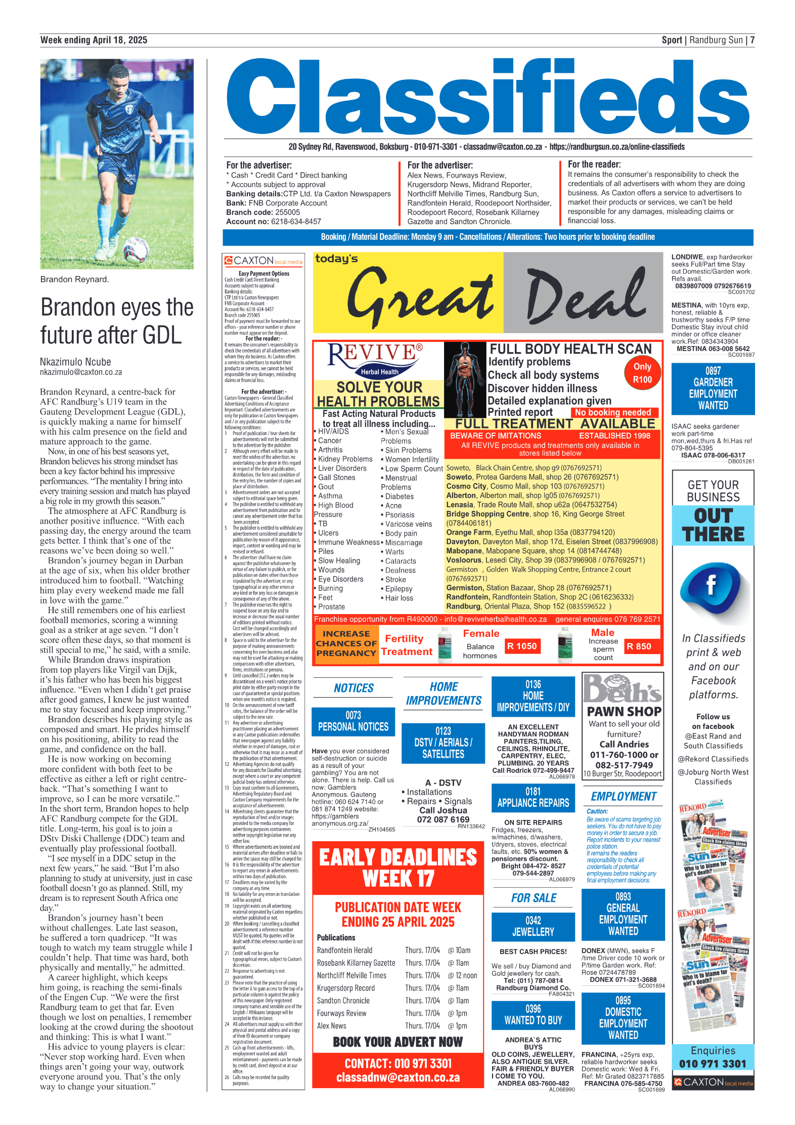 Randburg Sun 18 April 2025 page 7