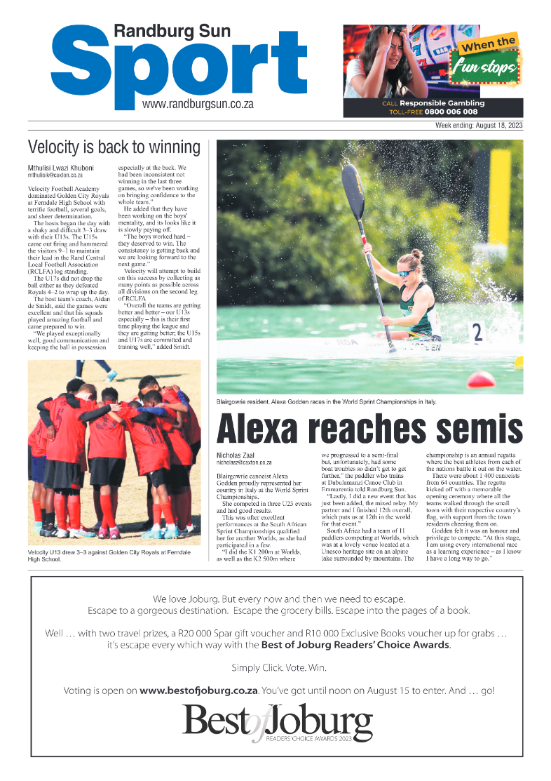 Randburg Sun 18 August 2023 page 12