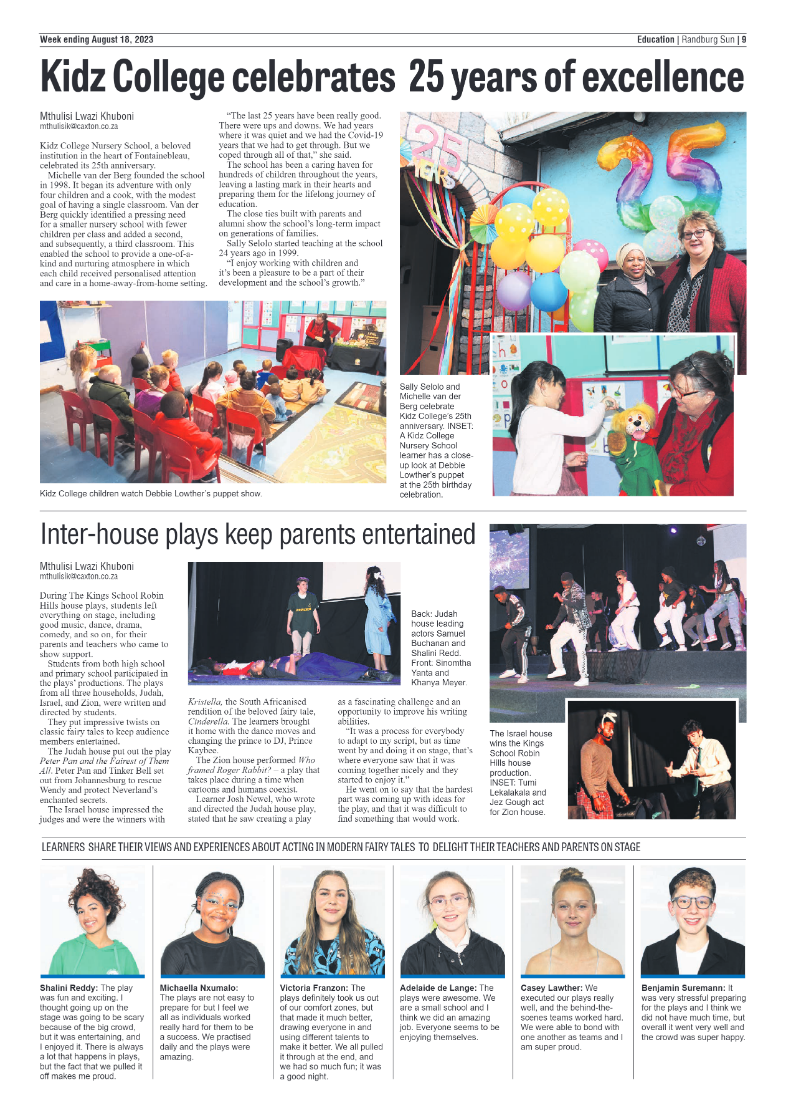 Randburg Sun 18 August 2023 page 9