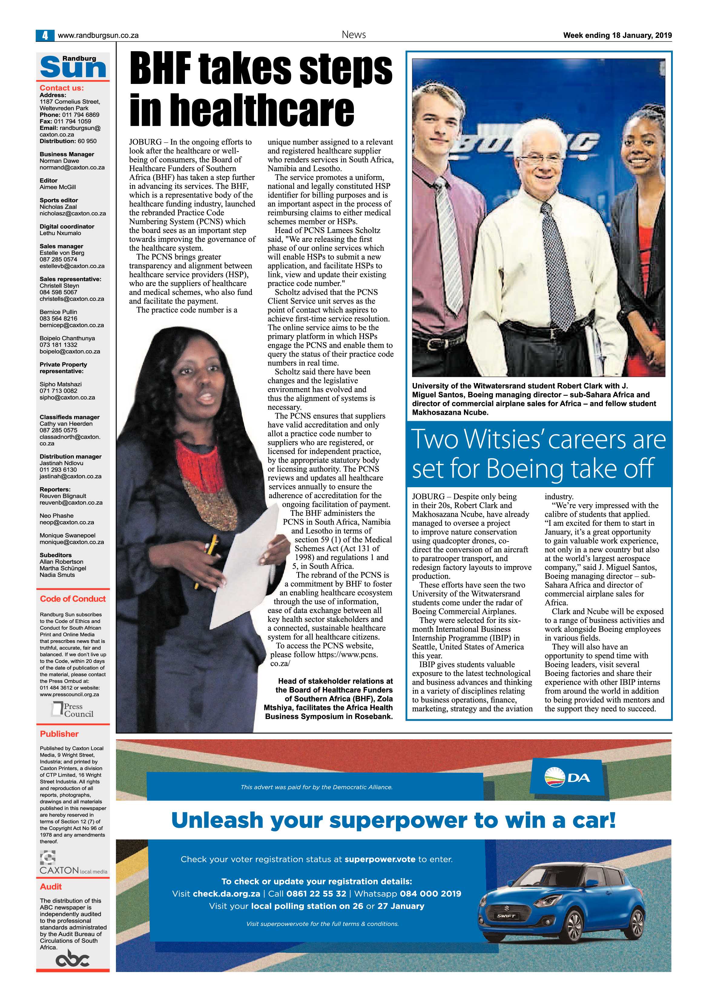 Randburg Sun 18 January 2018 page 4