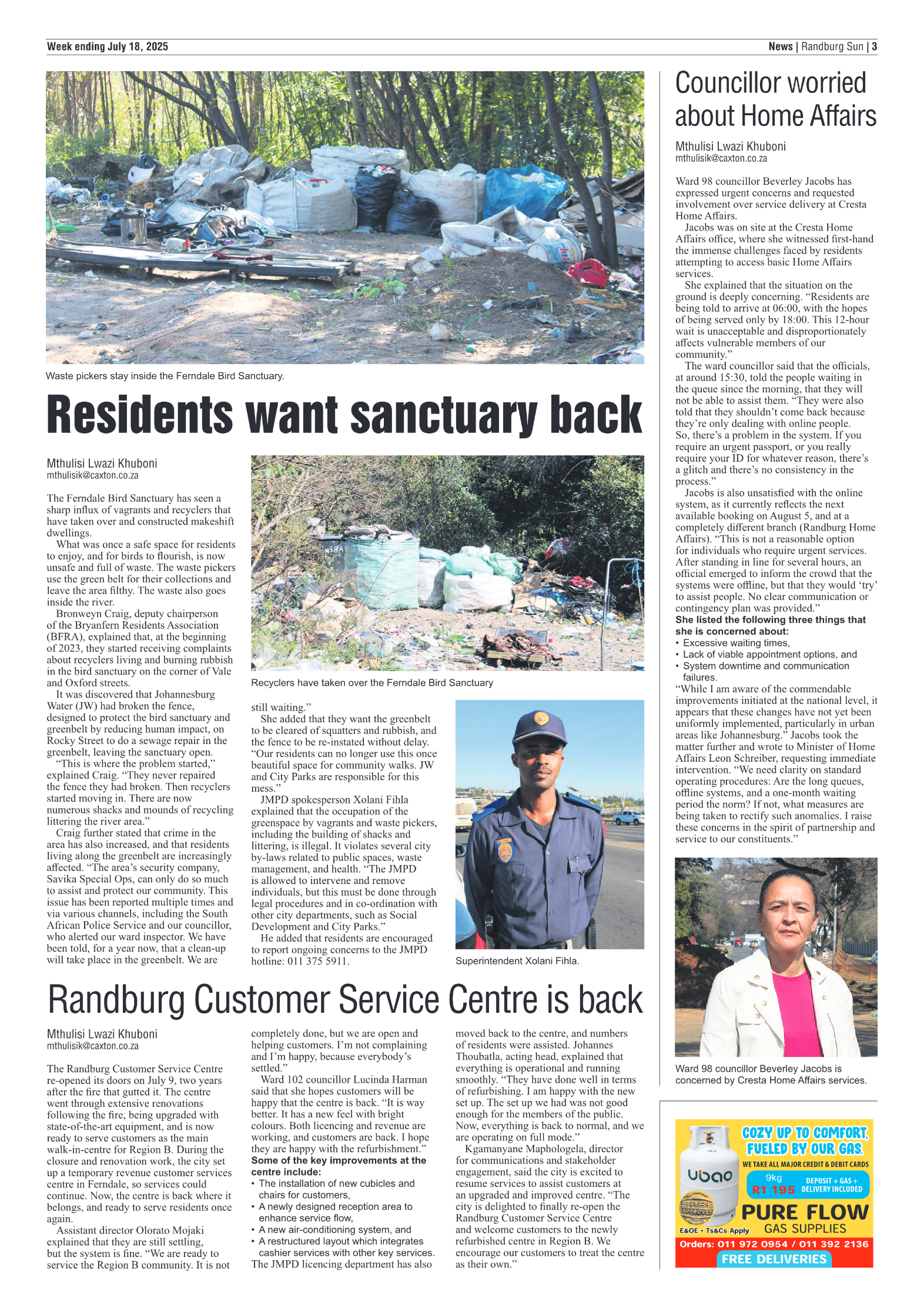Randburg Sun 18 July 2025 page 3
