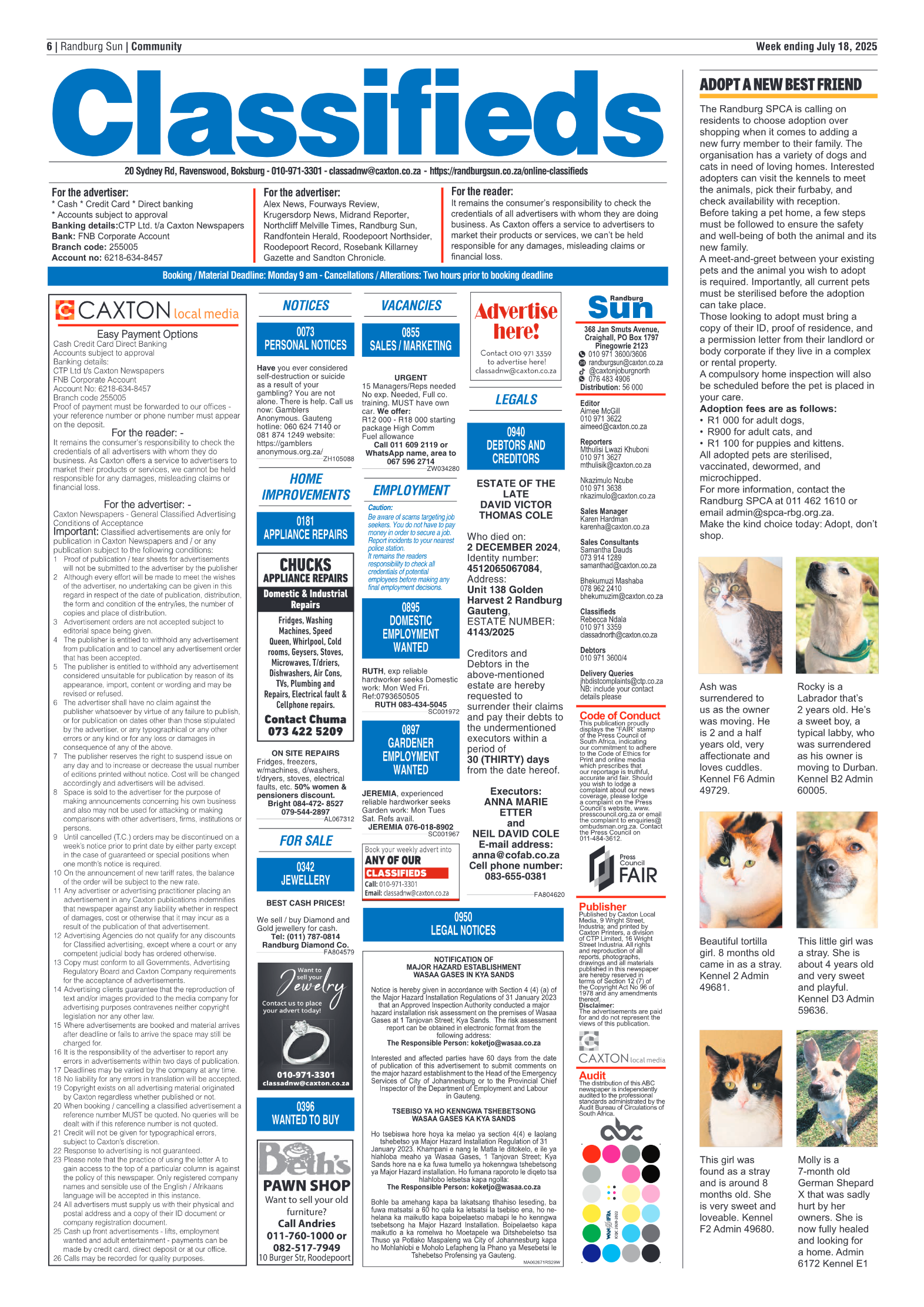 Randburg Sun 18 July 2025 page 6