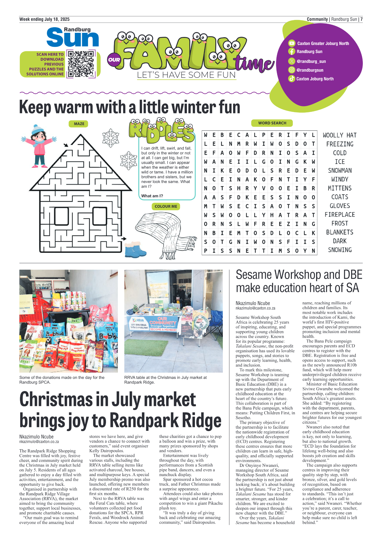 Randburg Sun 18 July 2025 page 7