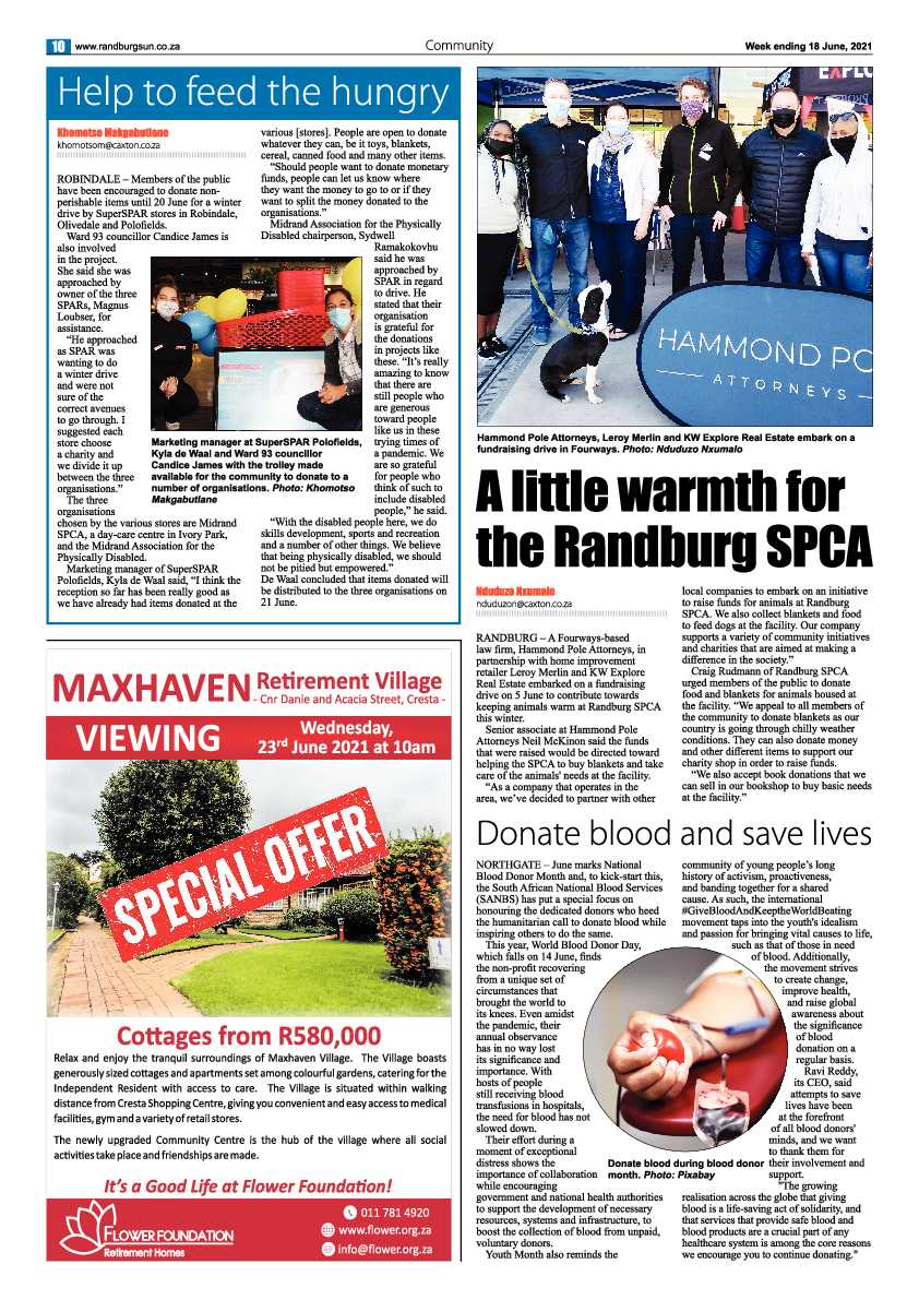 Randburg Sun 18 June 2021 page 10