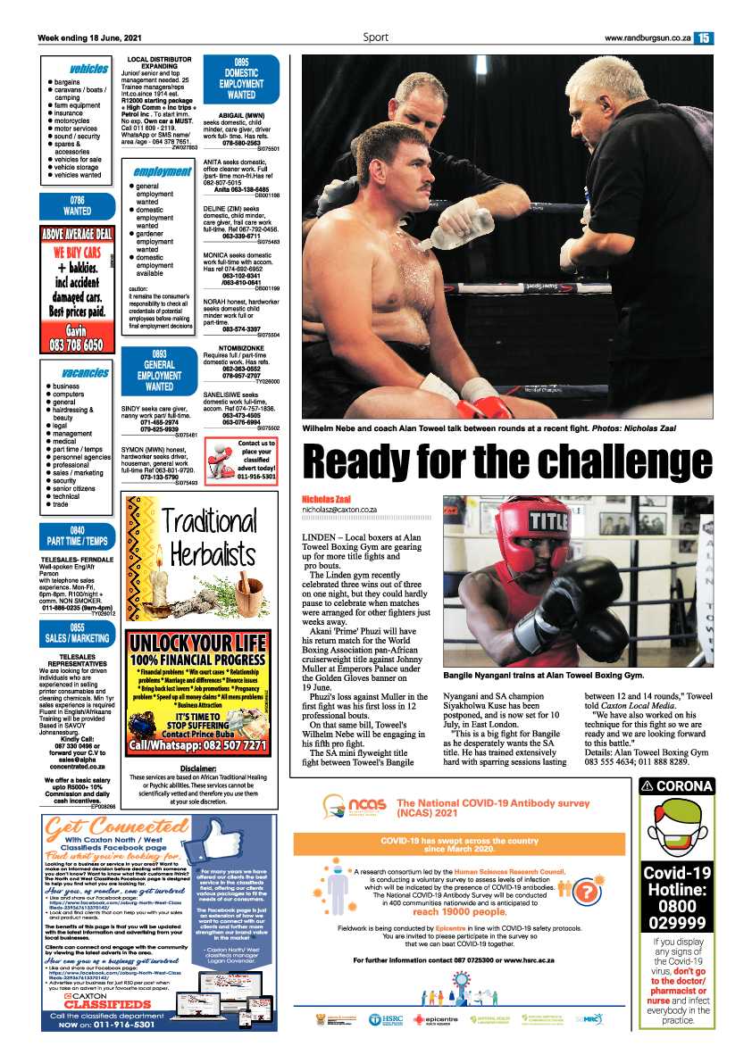 Randburg Sun 18 June 2021 page 15
