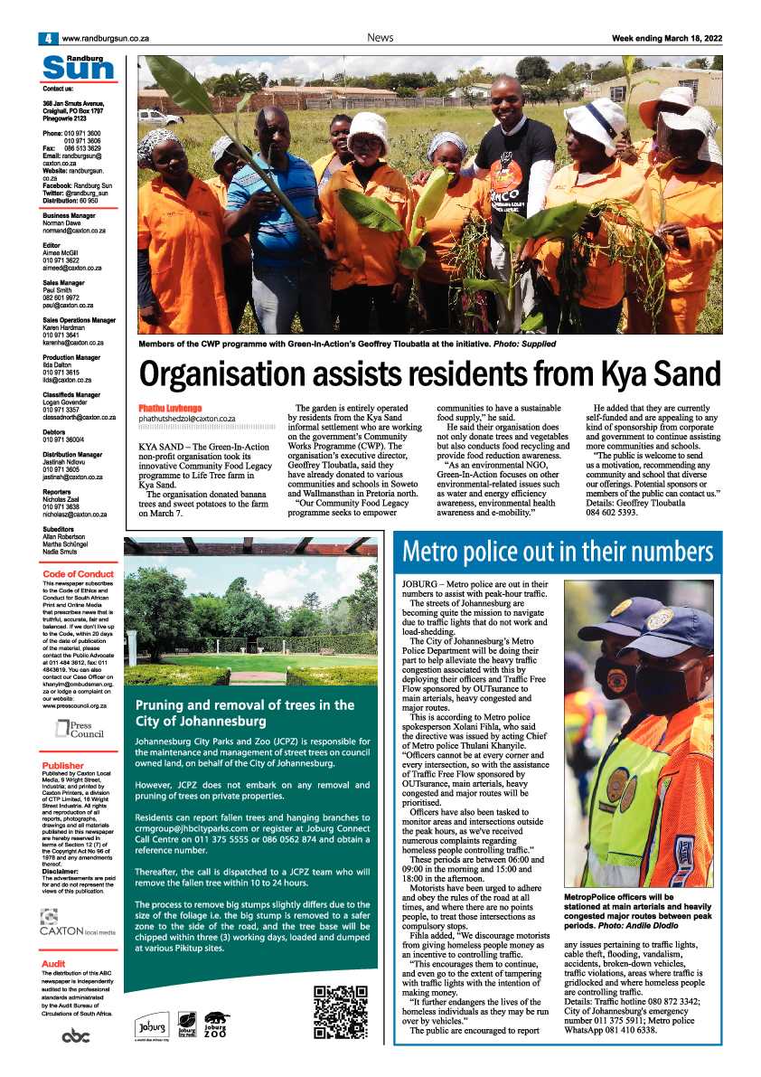 Randburg Sun 18 March 2022 page 4