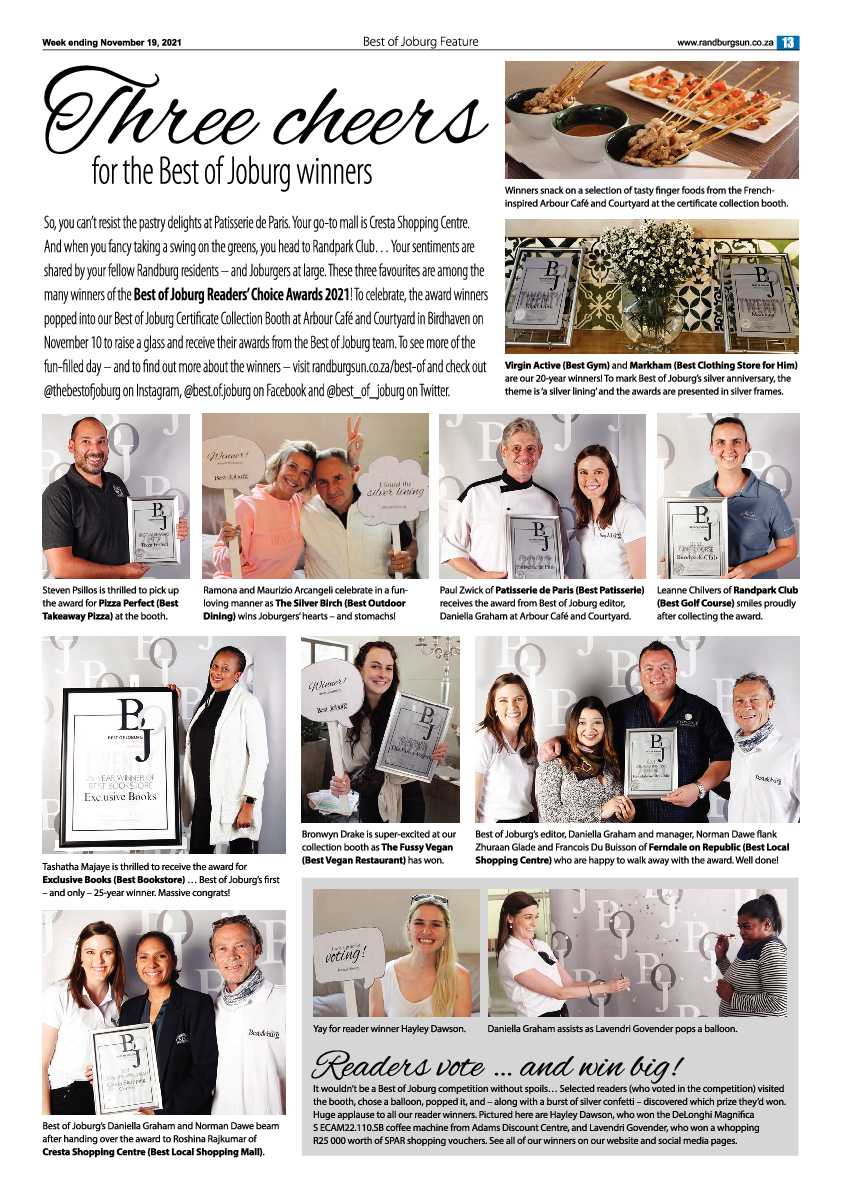 Randburg Sun 19 November 2021 page 13