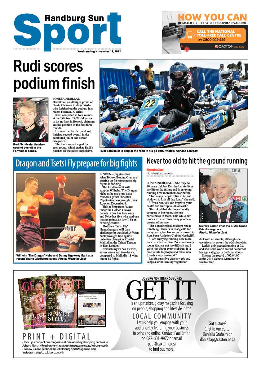 Randburg Sun 19 November 2021 page 16