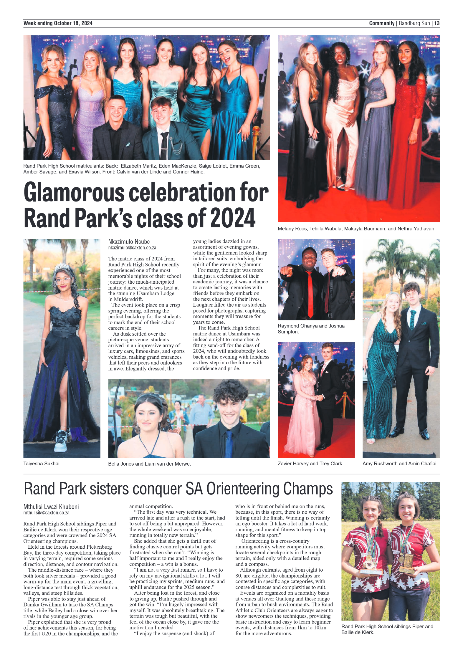 Randburg Sun 18 October 2024 page 13