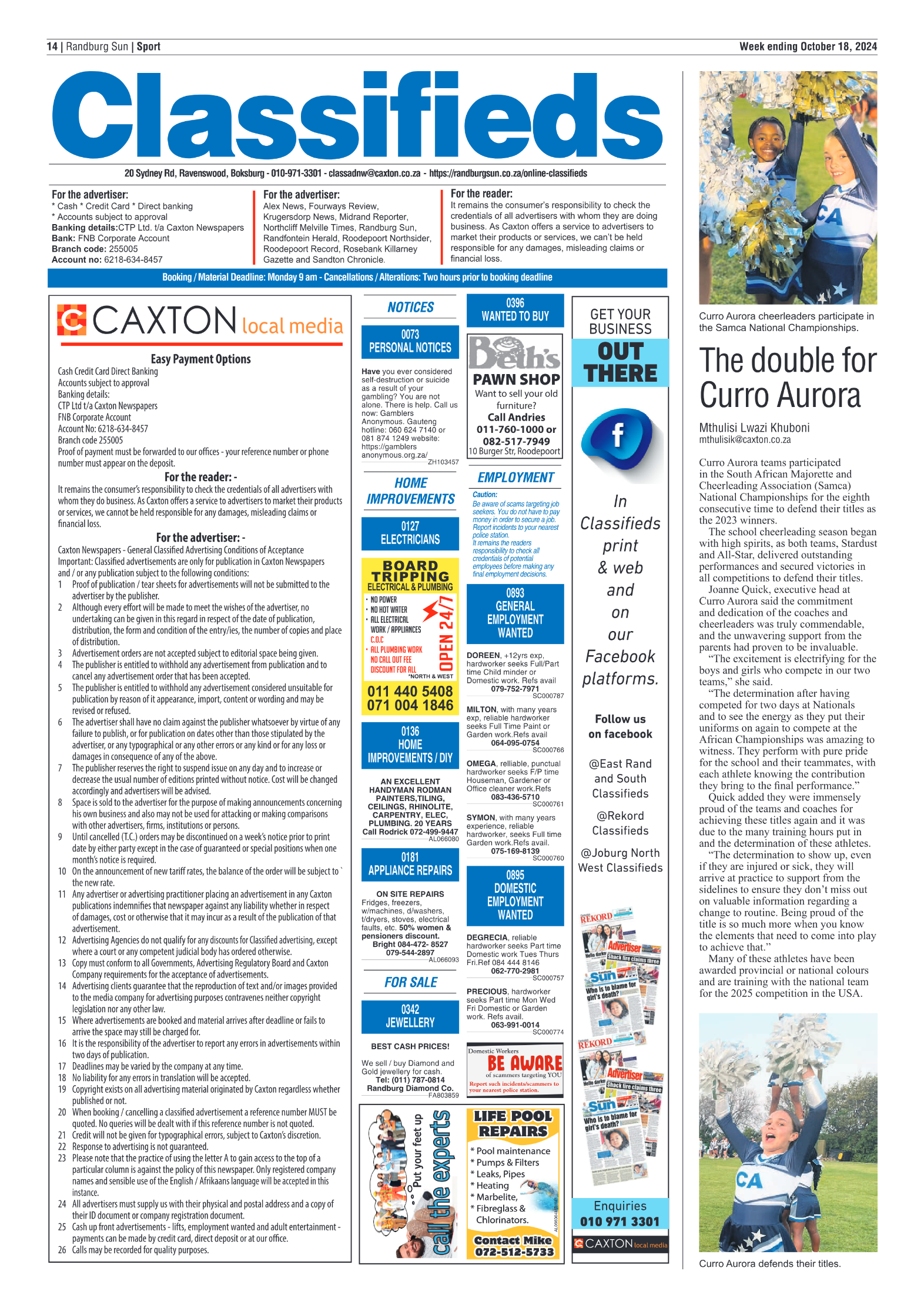 Randburg Sun 18 October 2024 page 14
