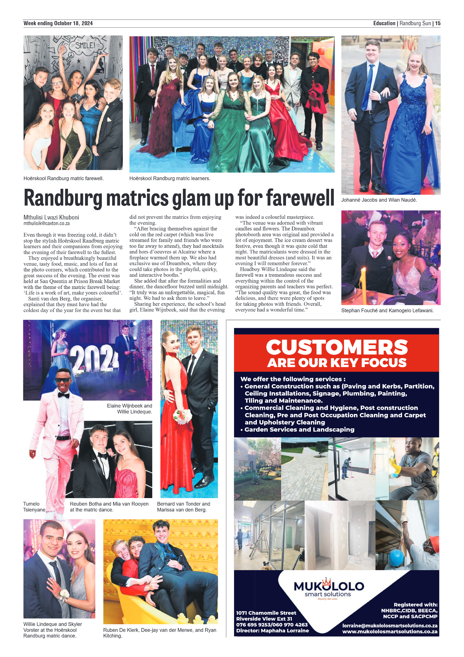 Randburg Sun 18 October 2024 page 15