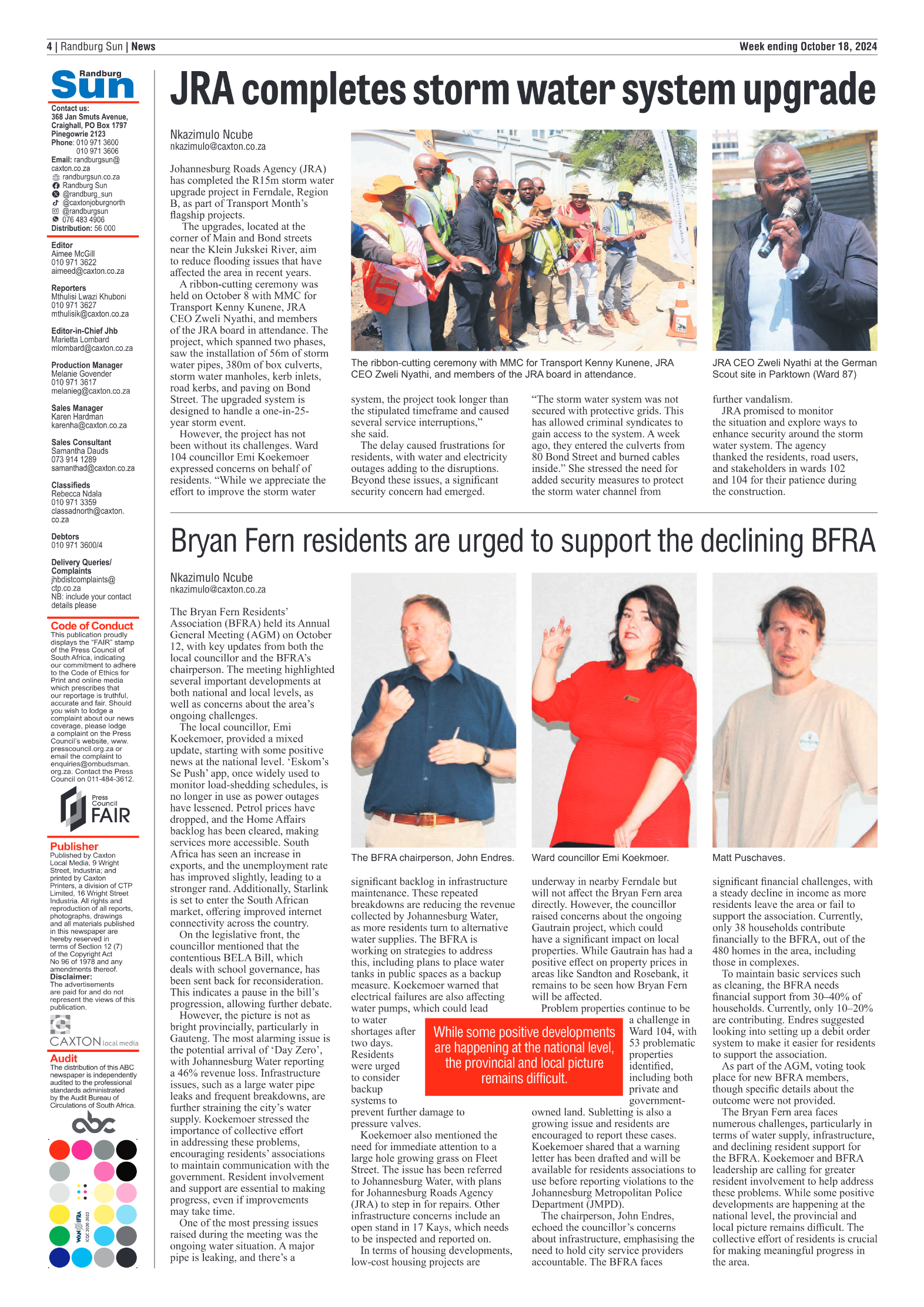 Randburg Sun 18 October 2024 page 4