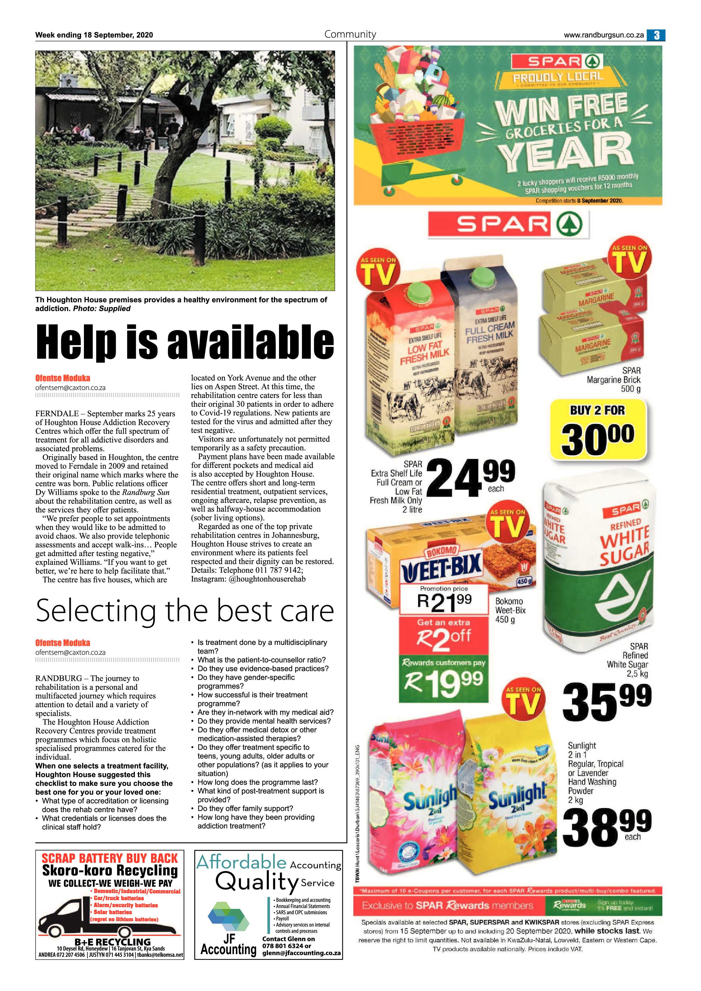 Randburg Sun 18 September 2020 page 3