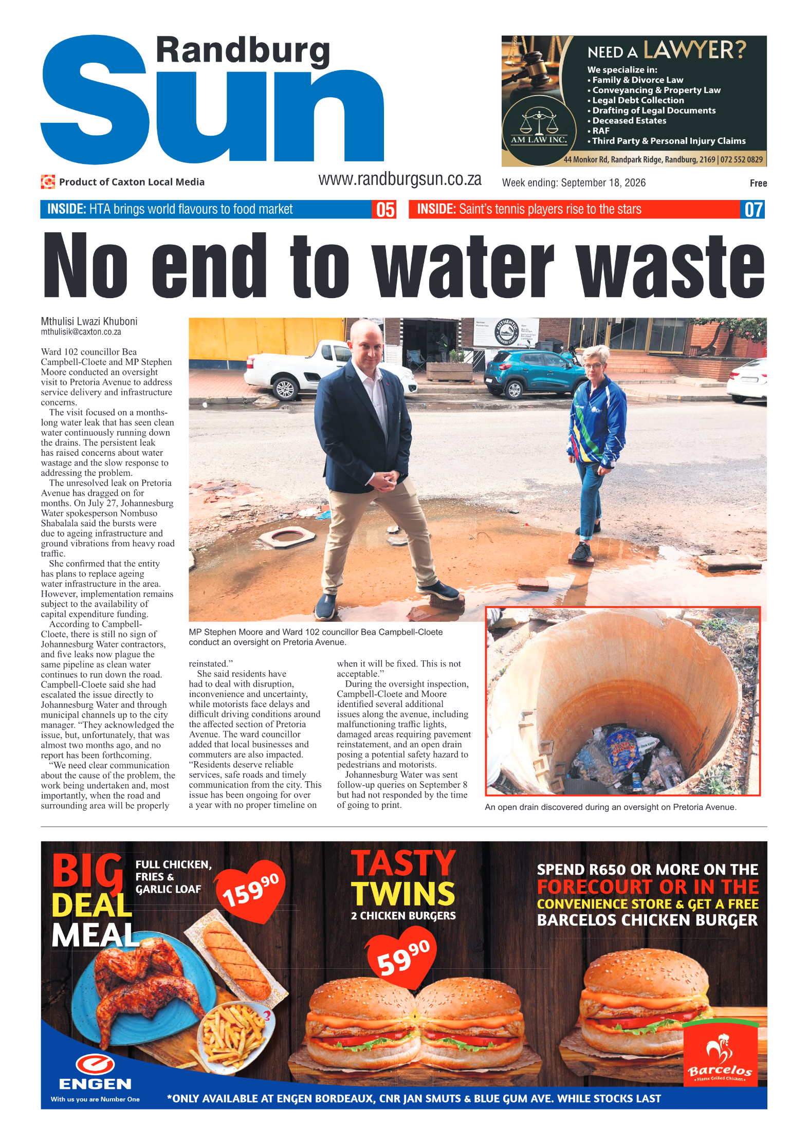 Randburg Sun 18 September 2026 page 1