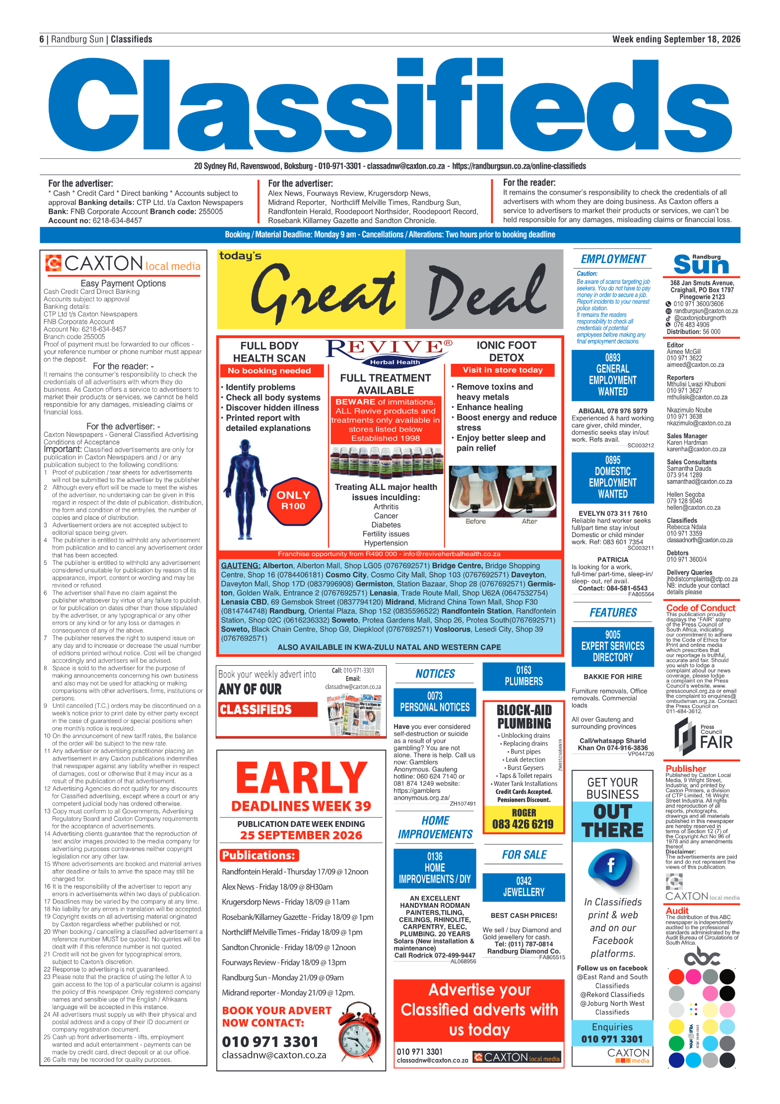 Randburg Sun 18 September 2026 page 6
