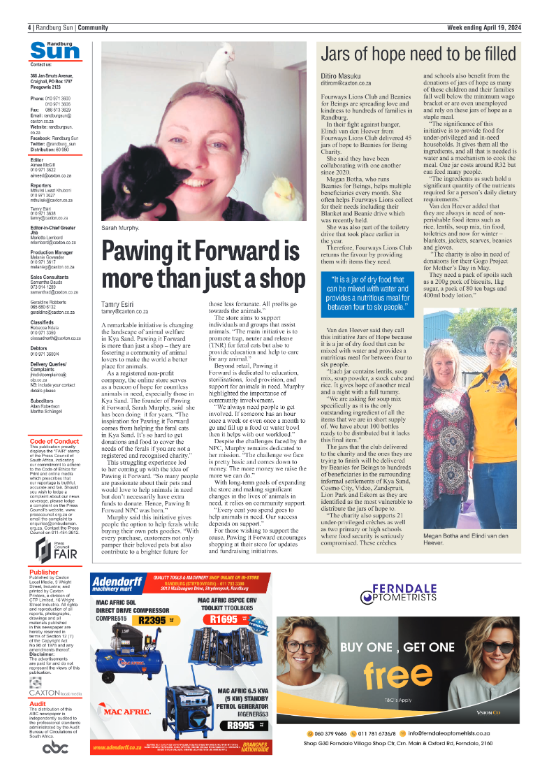 Randburg Sun 19 April 2024 page 4