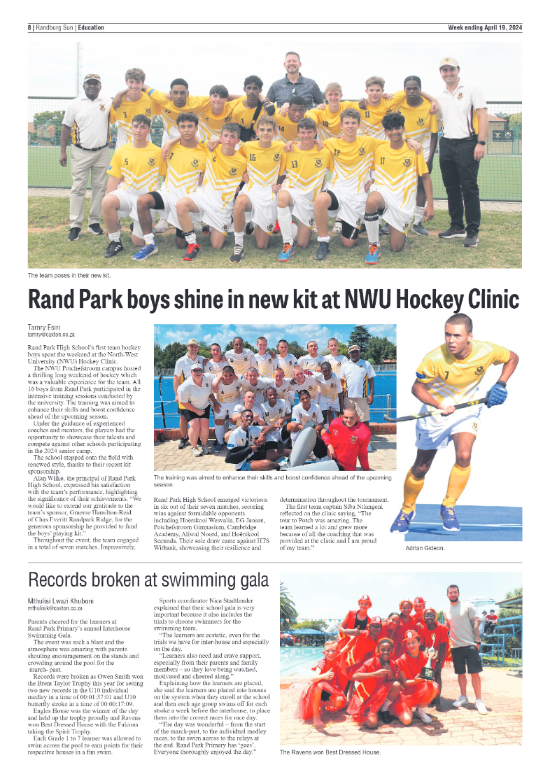 Randburg Sun 19 April 2024 page 8