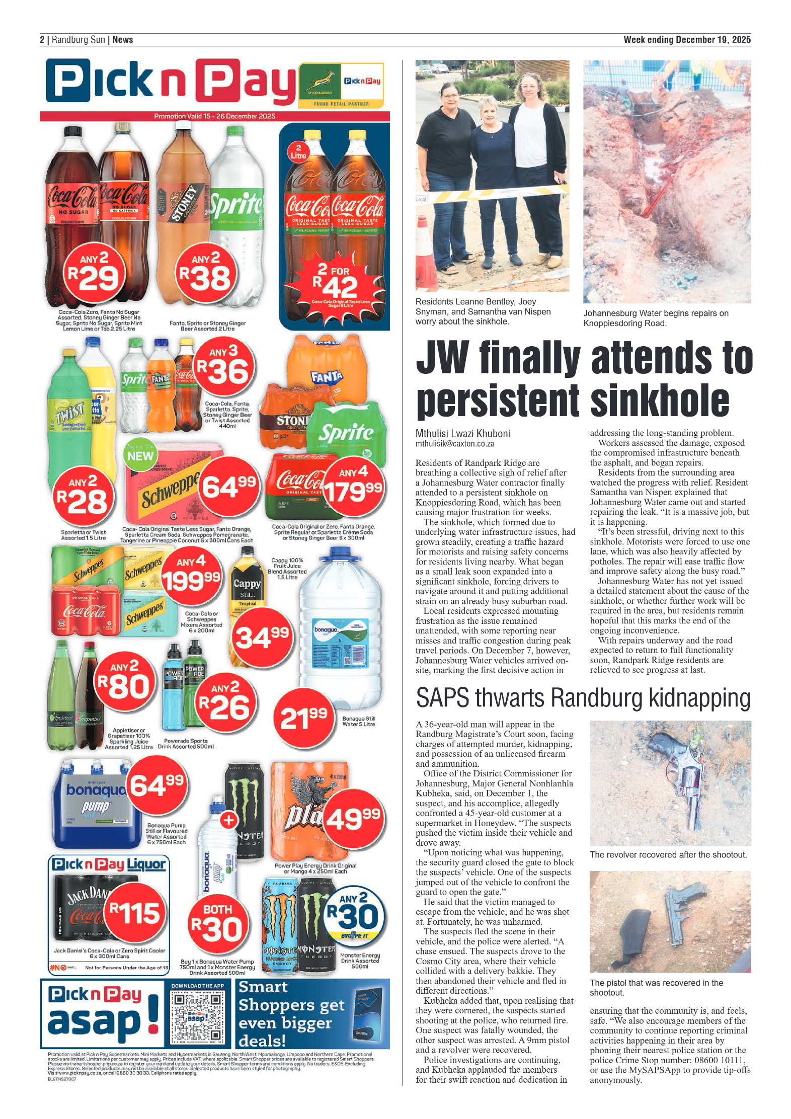 Randburg Sun 19 December 2025 page 2