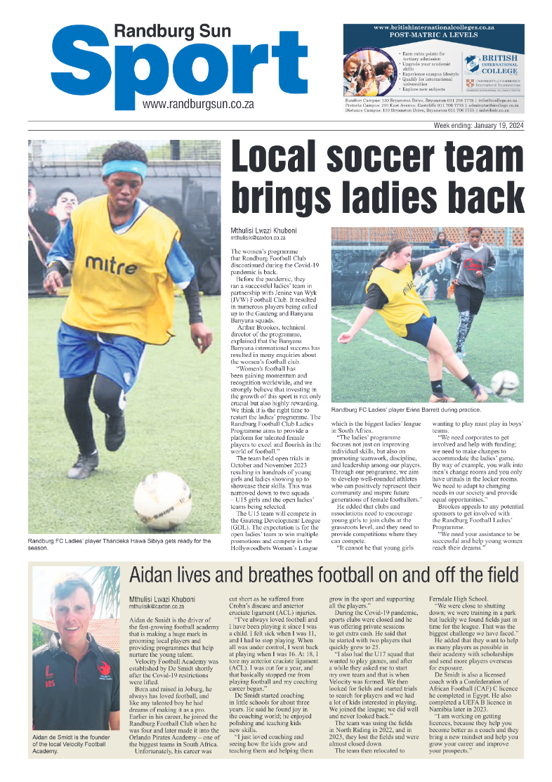 Randburg Sun 19 January 2024 page 8