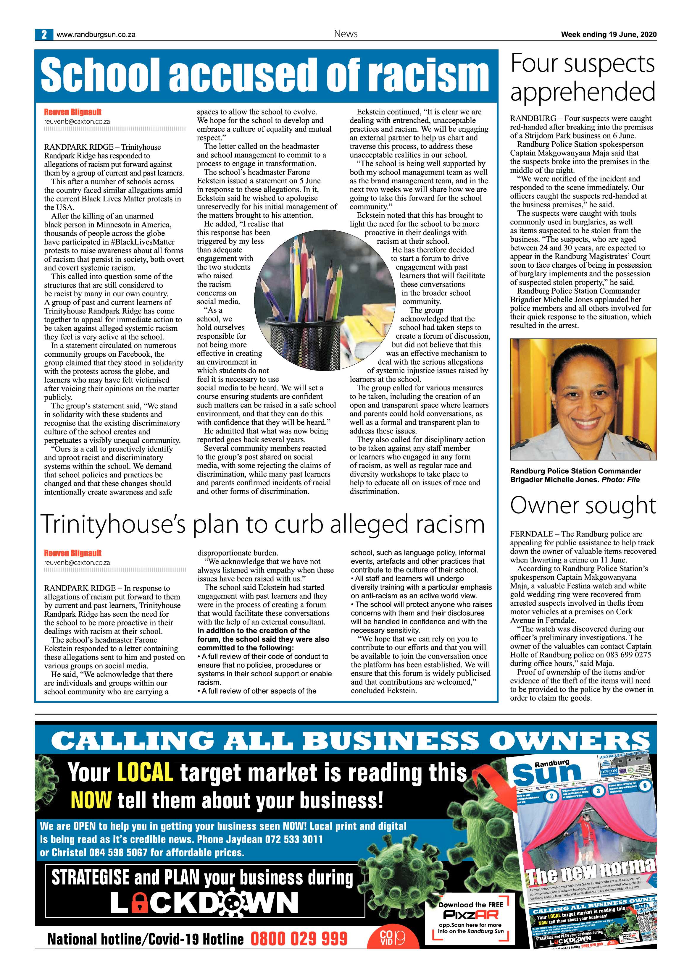 Randburg Sun 19 June 2020 page 2
