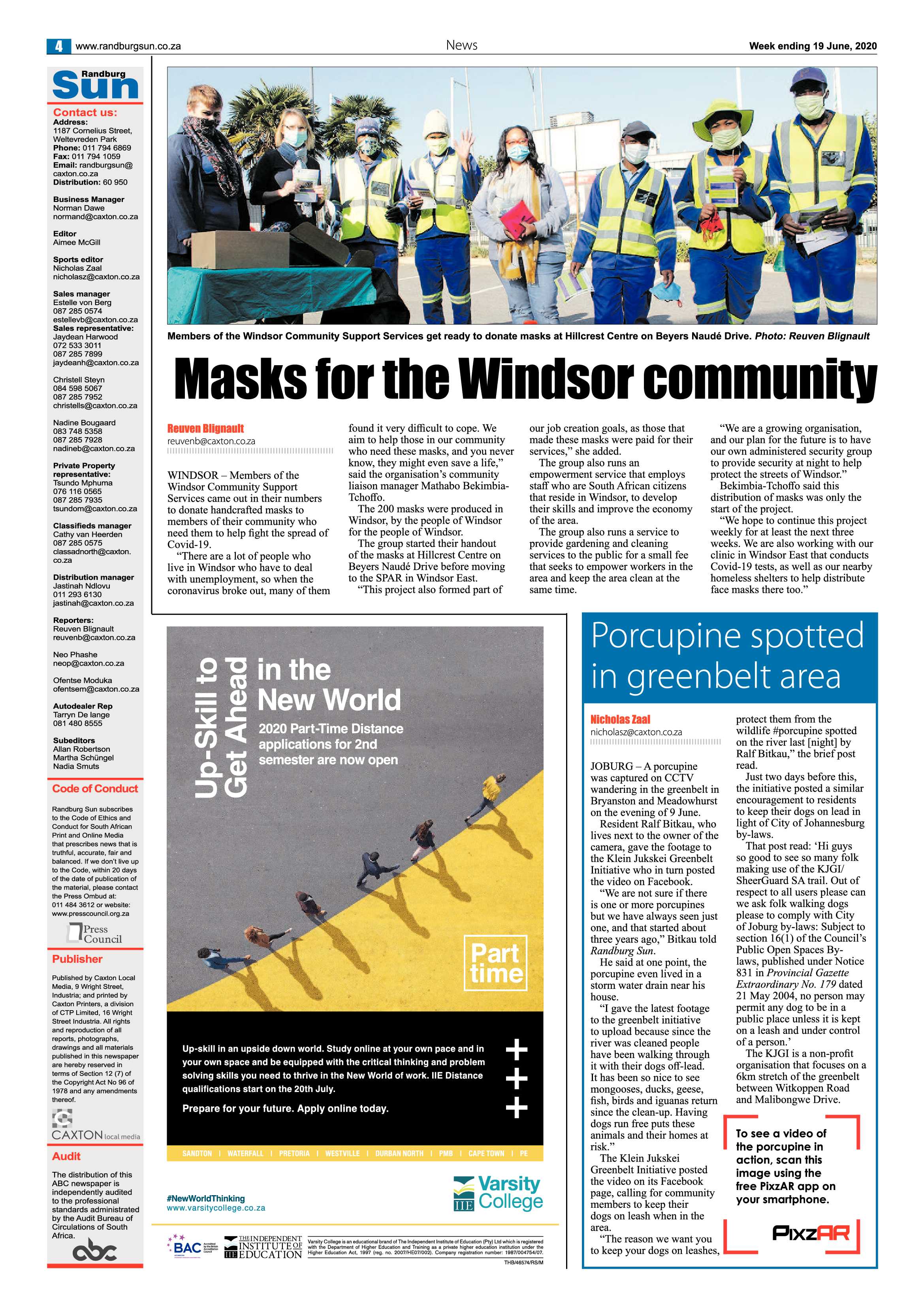 Randburg Sun 19 June 2020 page 4