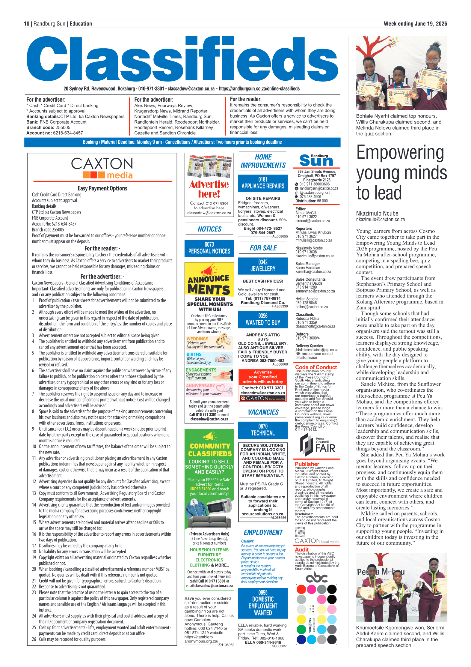 Randburg Sun 19 June 2026 page 10