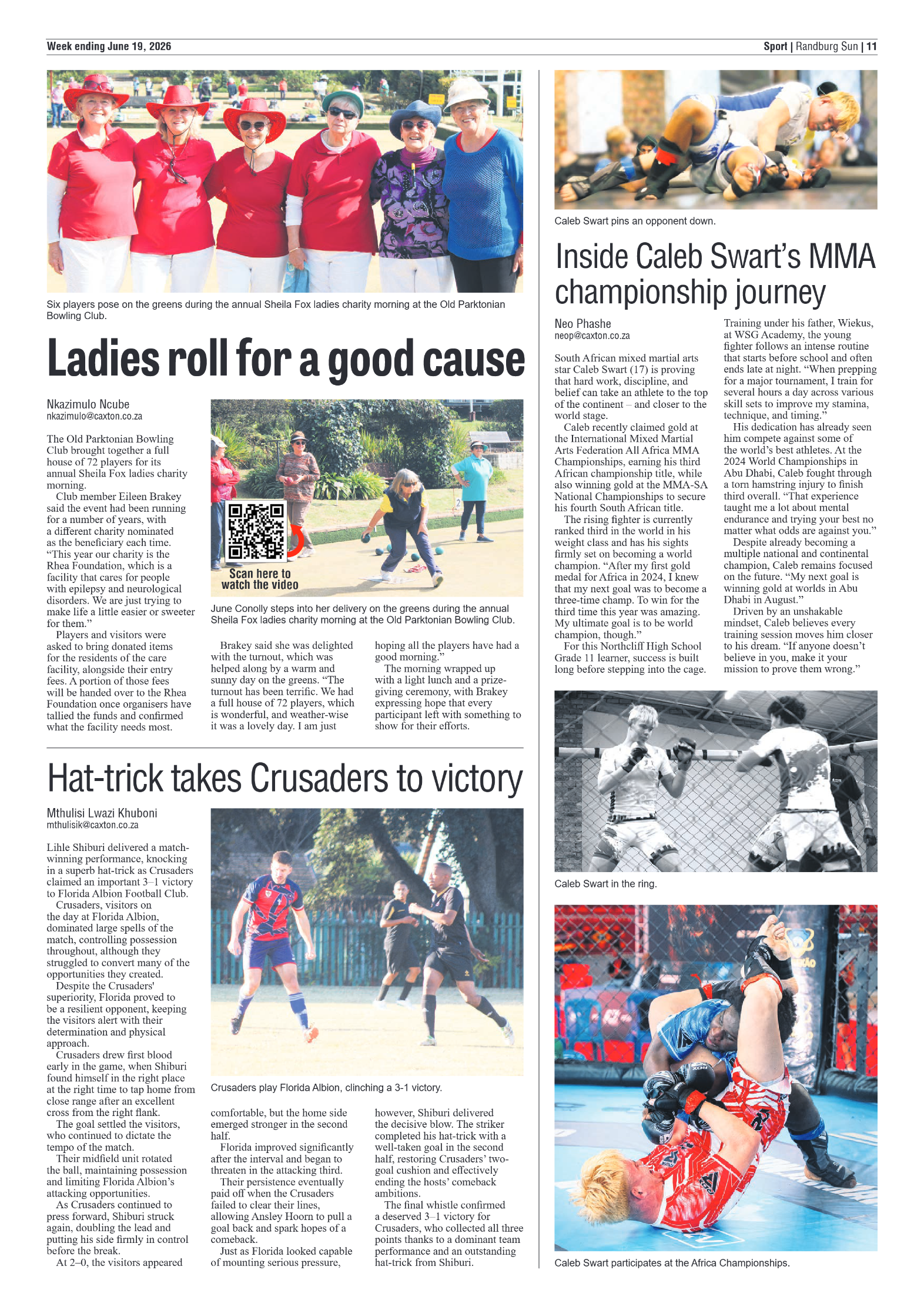 Randburg Sun 19 June 2026 page 11