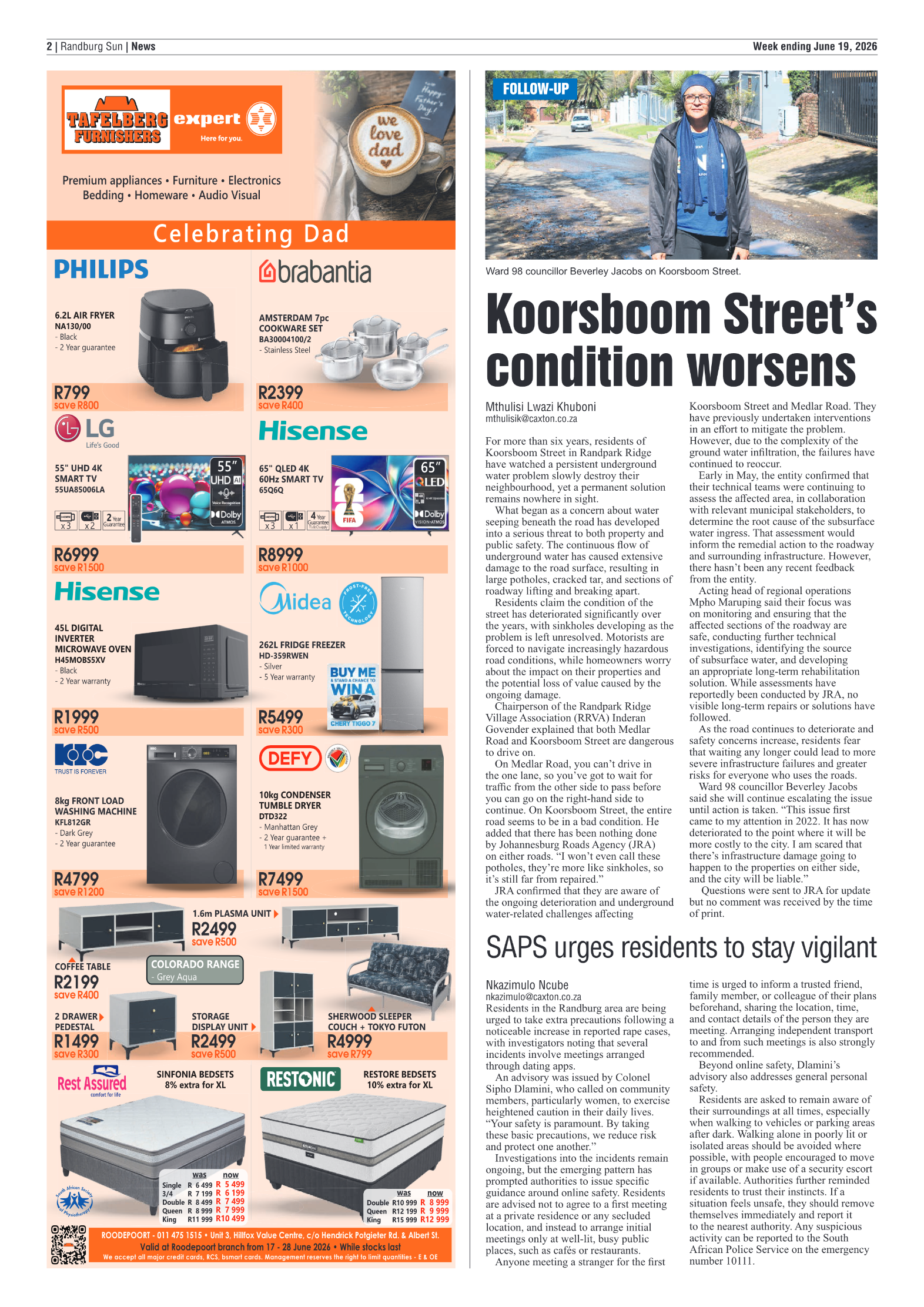 Randburg Sun 19 June 2026 page 2