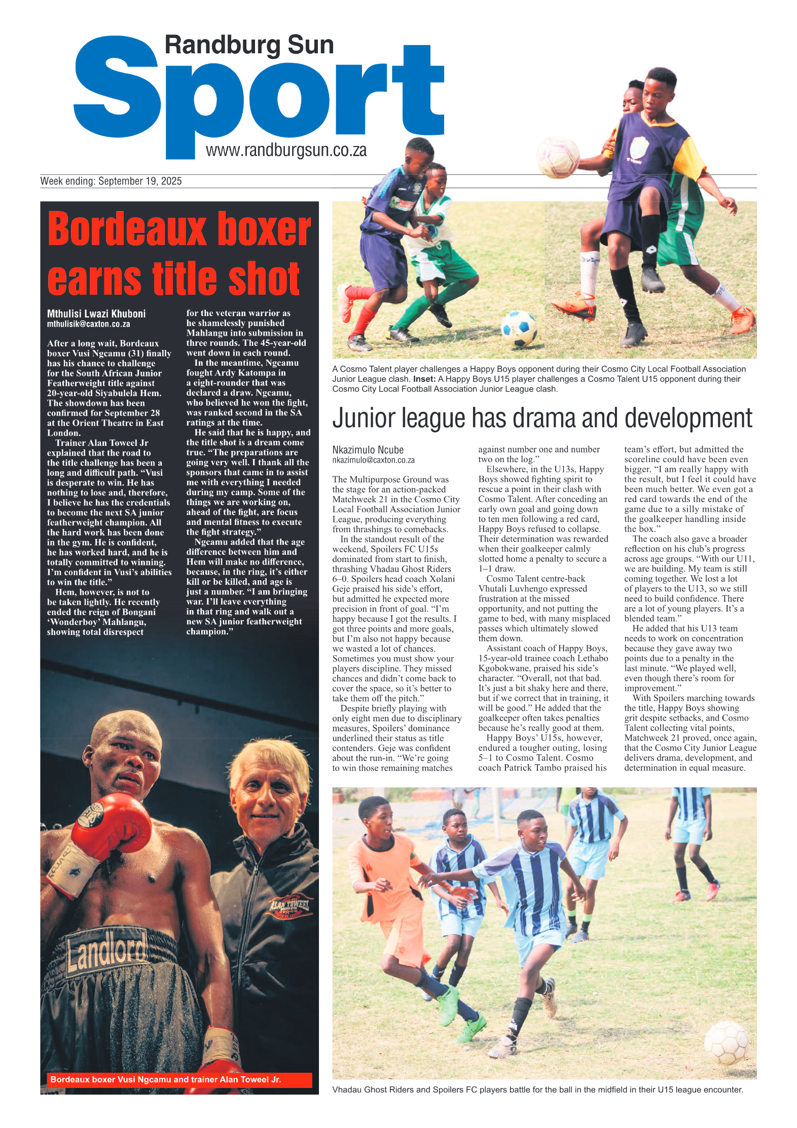 Randburg Sun 19 September 2025 page 10