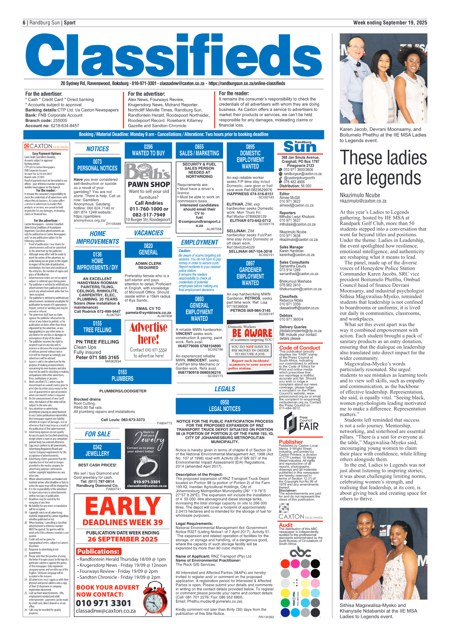 Randburg Sun 19 September 2025 page 8