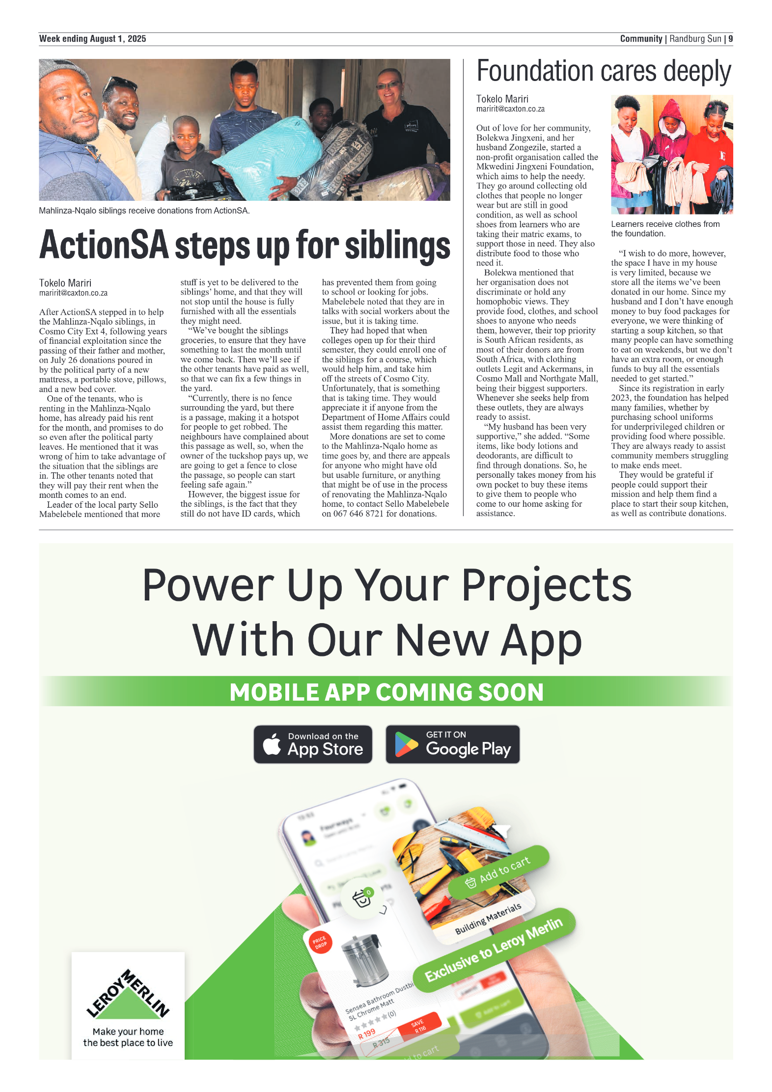 Randburg Sun 1 August 2025 page 17