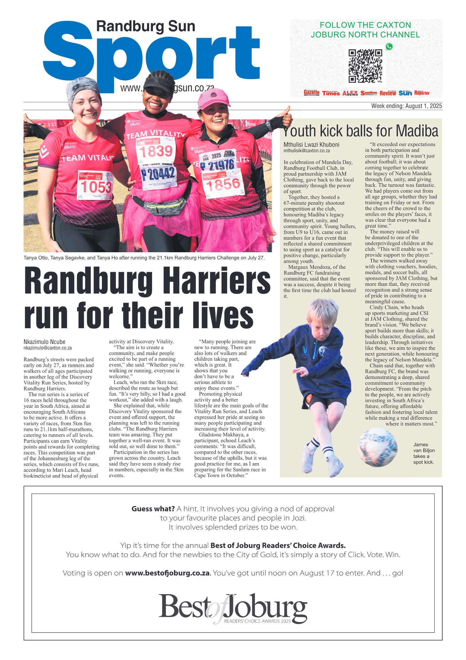 Randburg Sun 1 August 2025 page 20